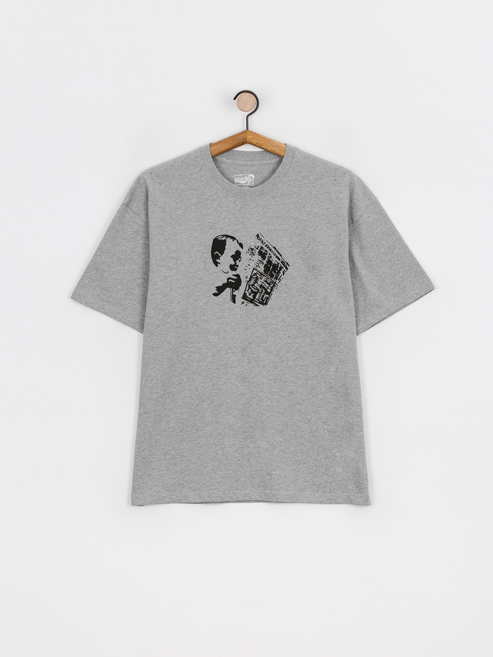 Tričko Polar Skate Newspaper (heather grey)