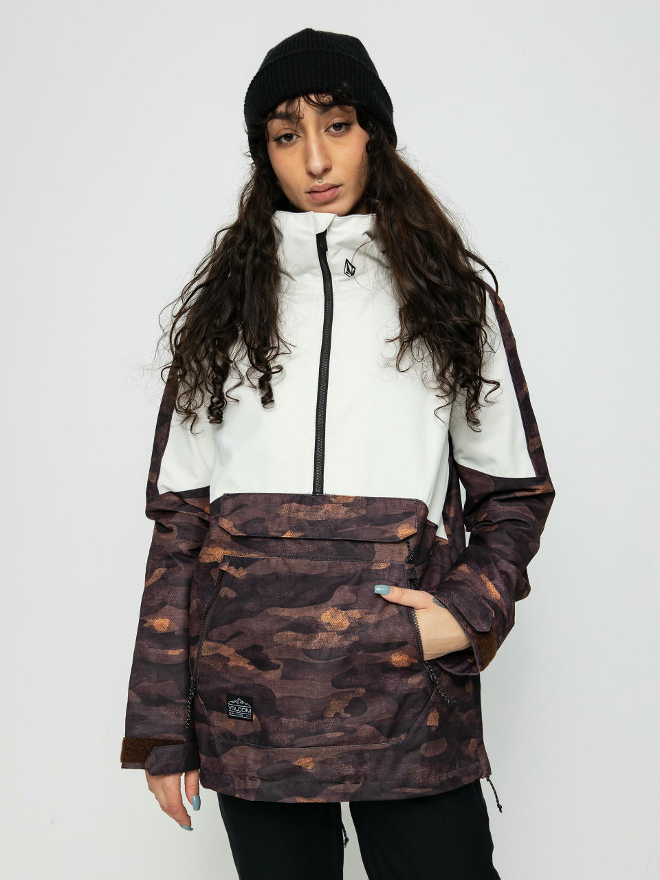 Snowboardová bunda Volcom Mirror Pullover Wmn (dusk camo)