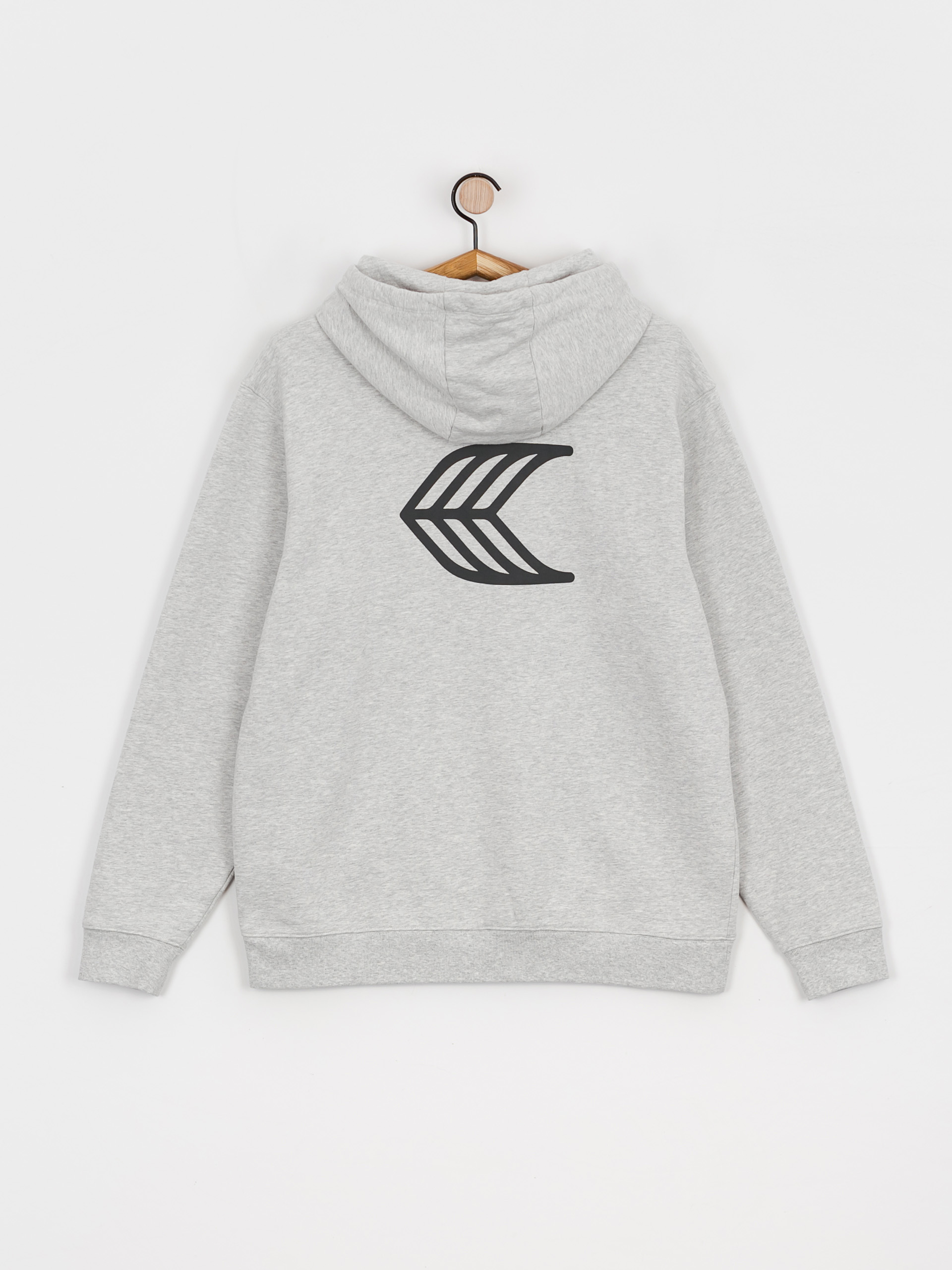 Mikina s kapucňou Cariuma Logo HD (melange grey)