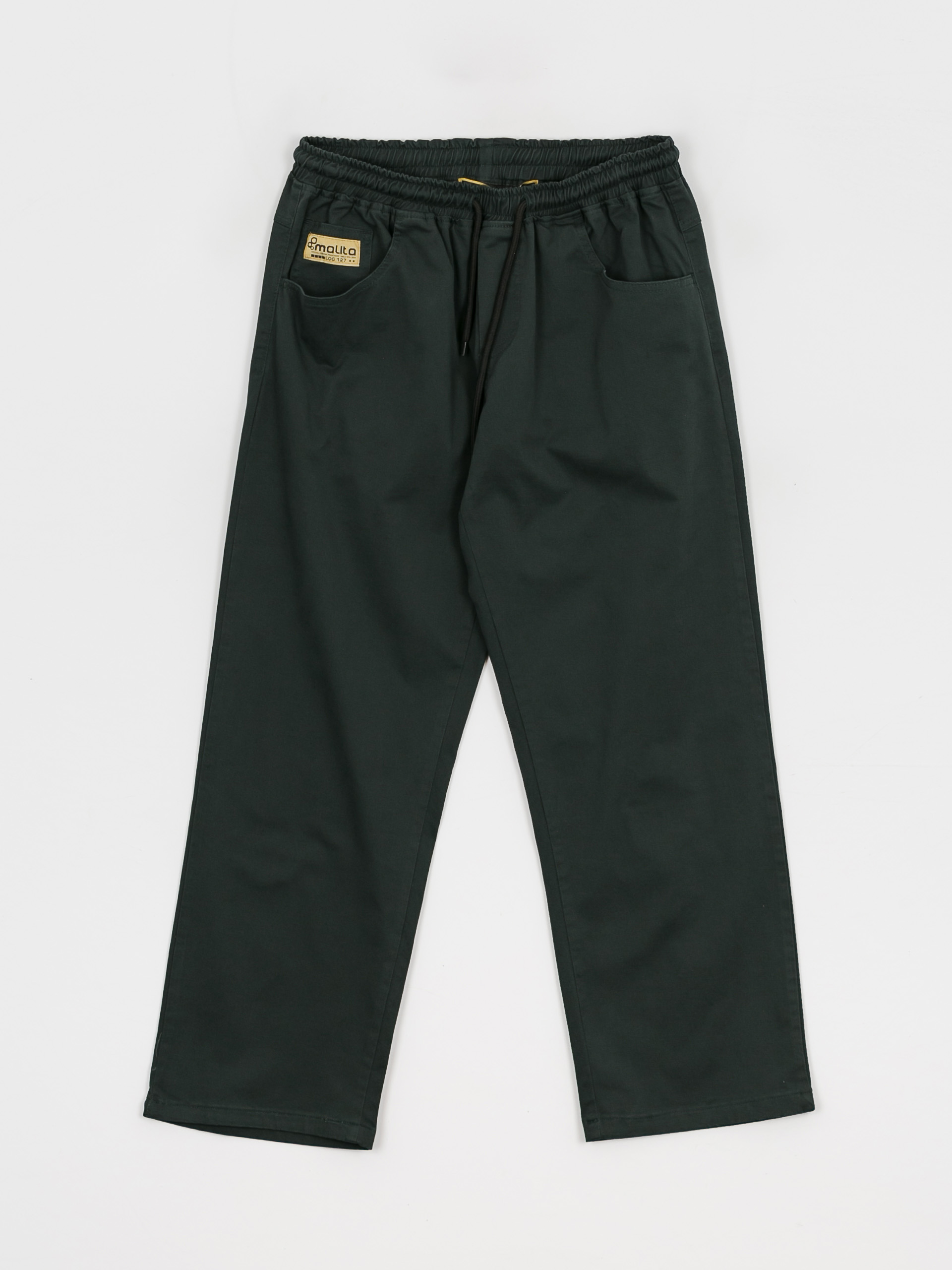 Nohavice Malita Chino Log Sl (elastic green)