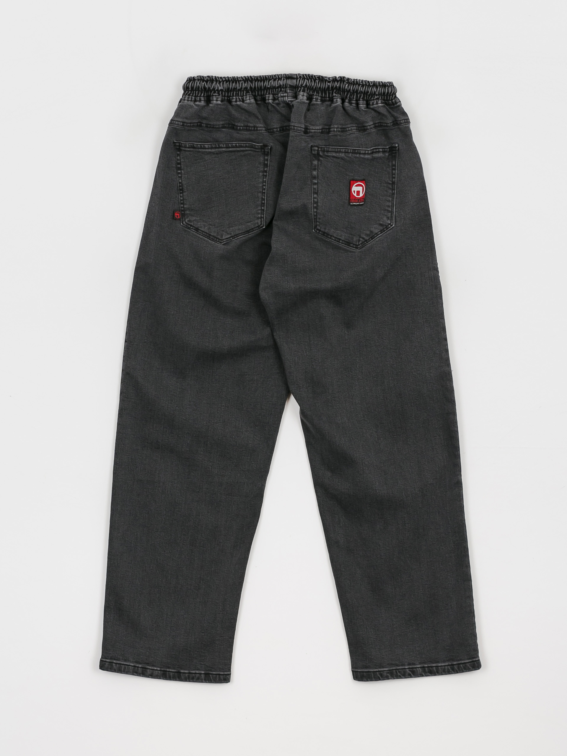 Nohavice Malita Jeans Log Sl (elastic black)