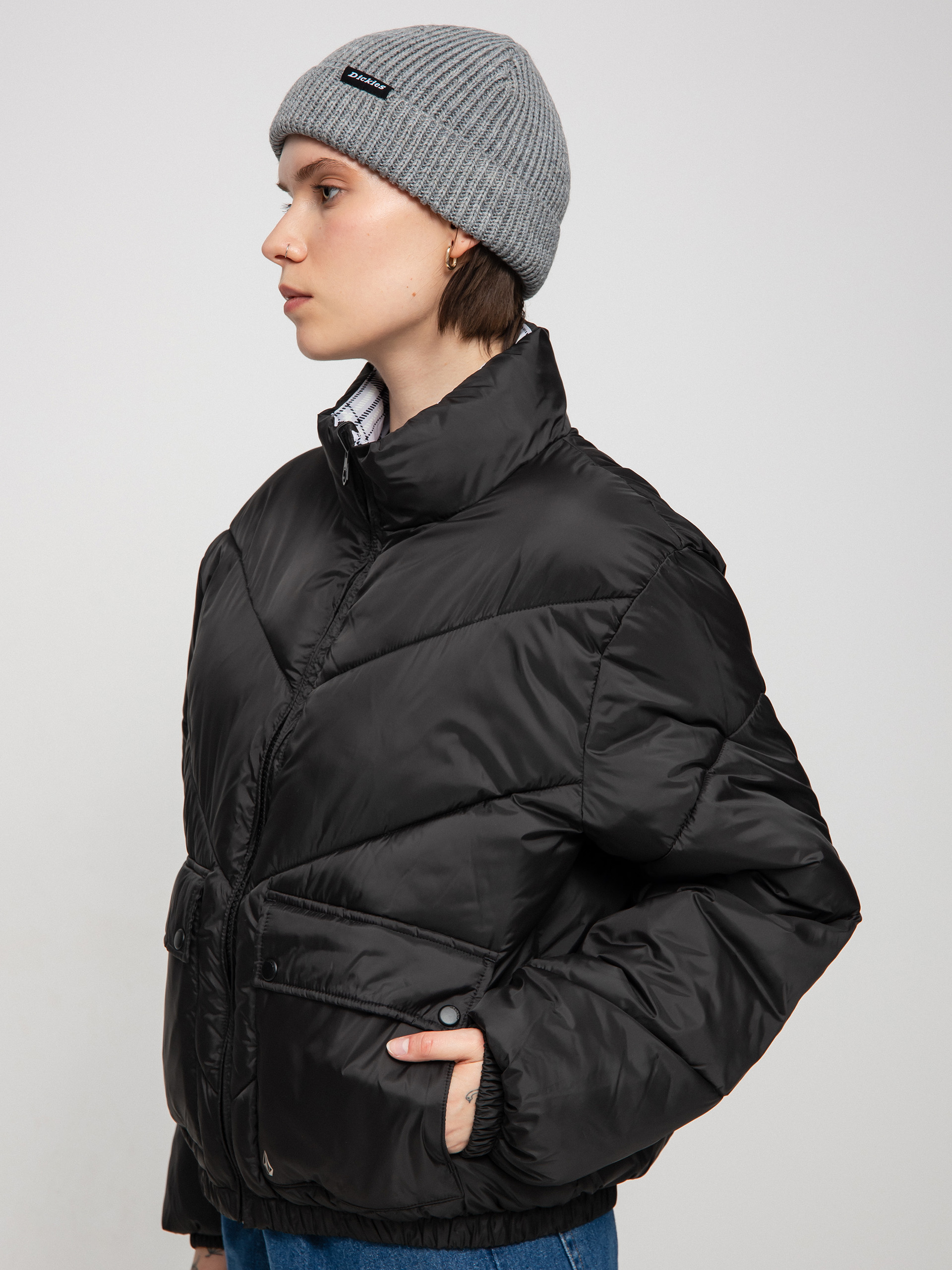 Bunda Volcom Down'N Puff Reversible Wmn (black)