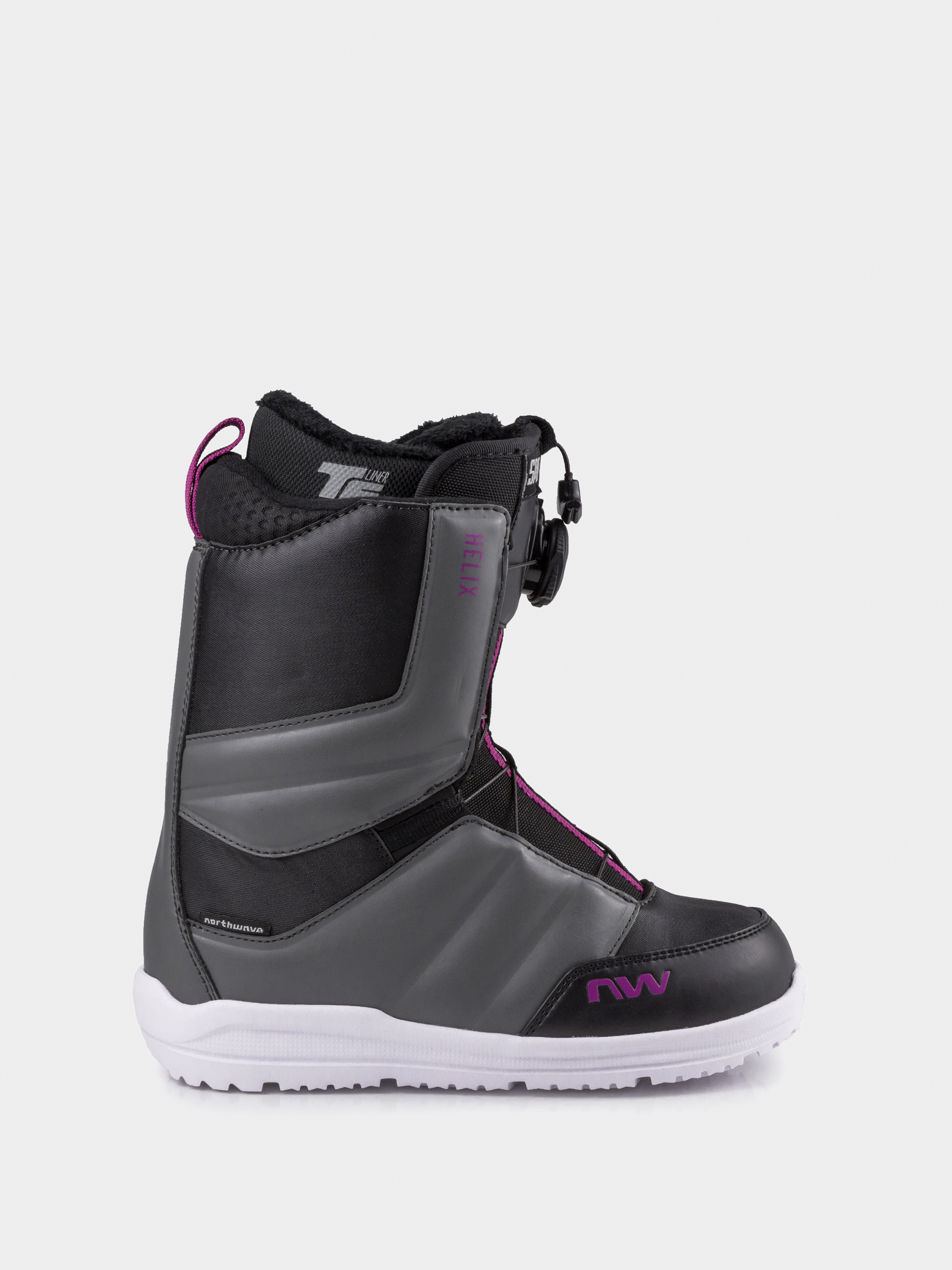 Dámske Obuv na snowboard Northwave Helix Spin (black/dark grey)