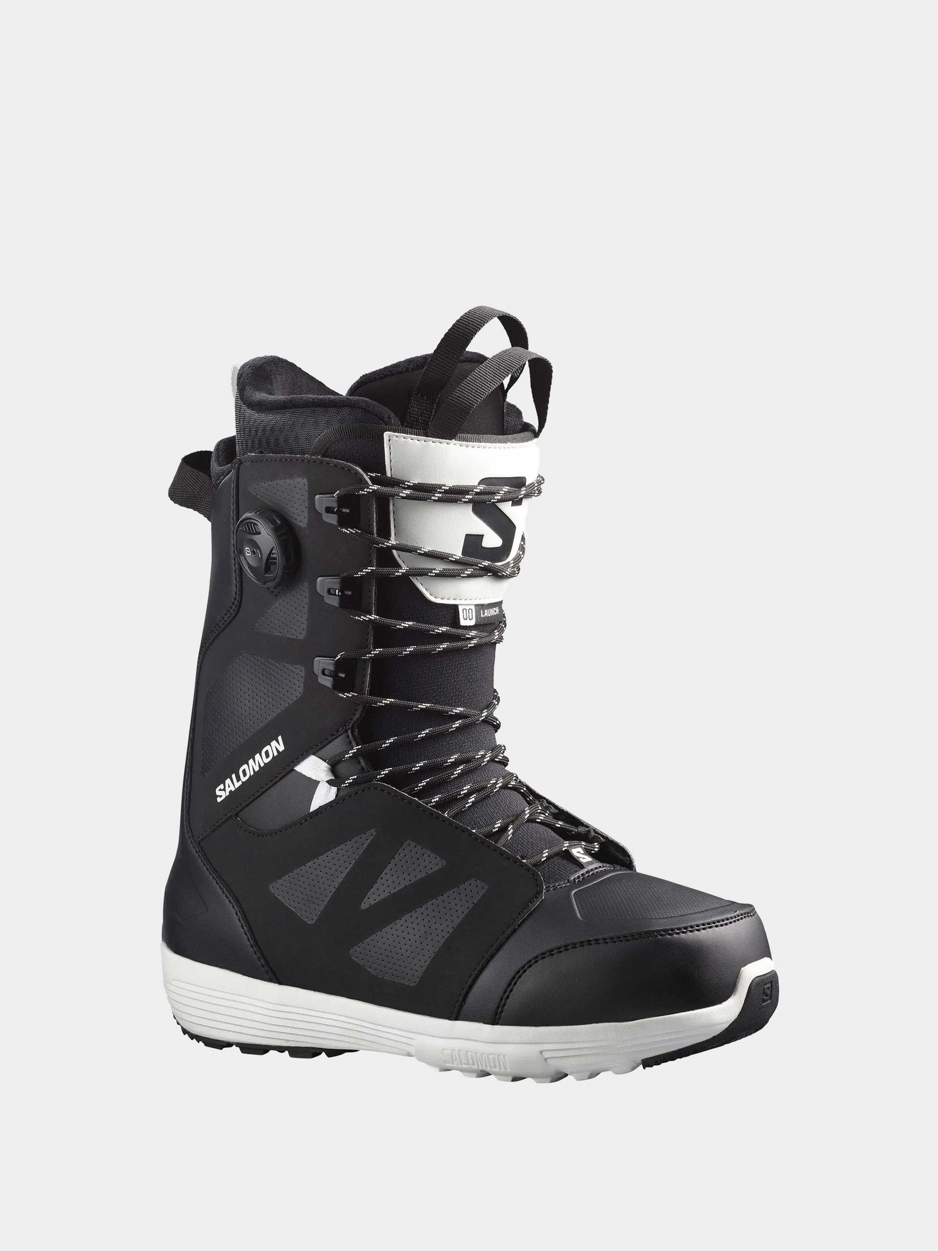 Pánske Obuv na snowboard Salomon Launch Lace Sj Boa (black/black/white)