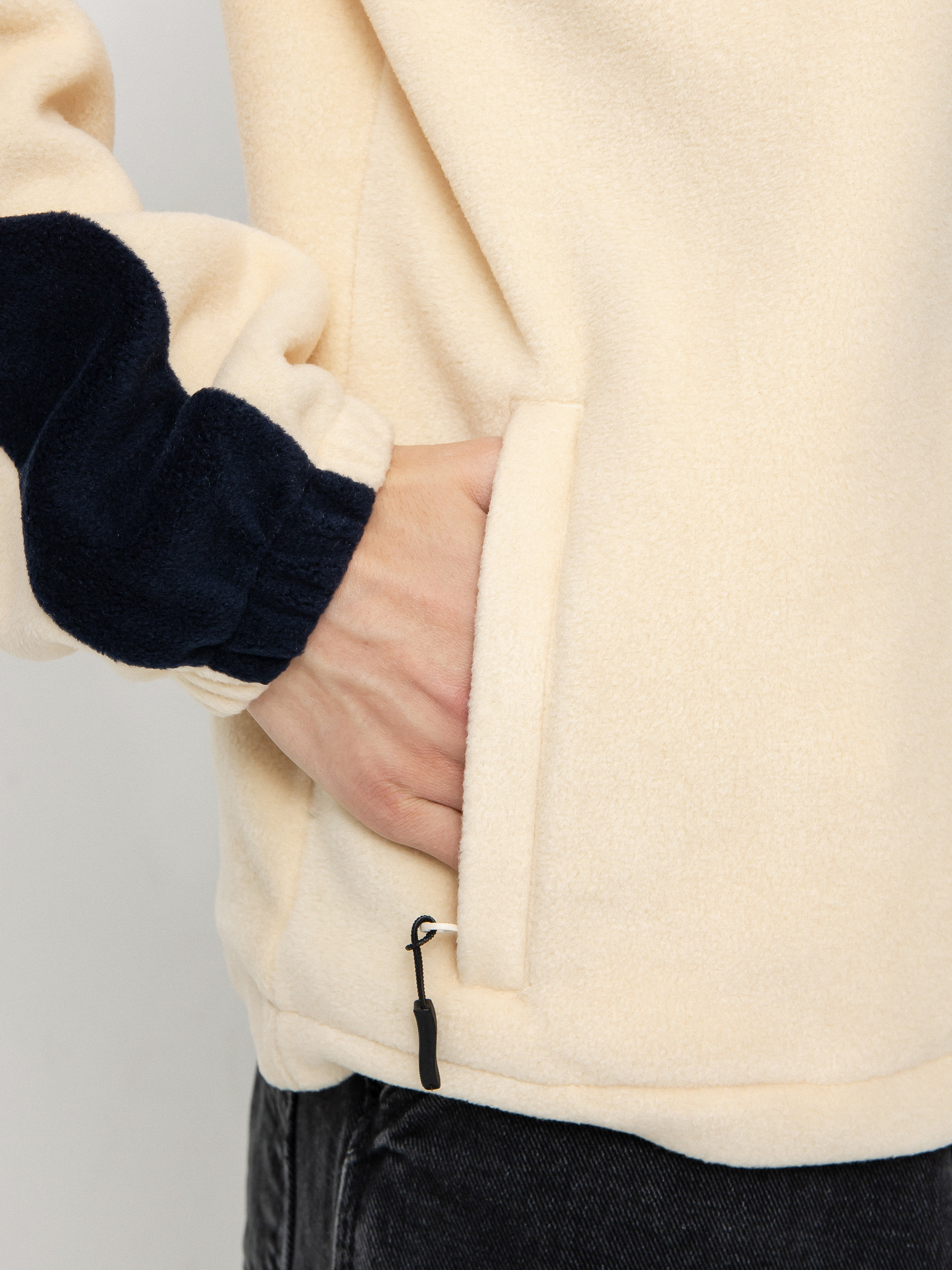 Pánsky Flisová mikina Method Fast Times 1/4 Zip (oat/navy)