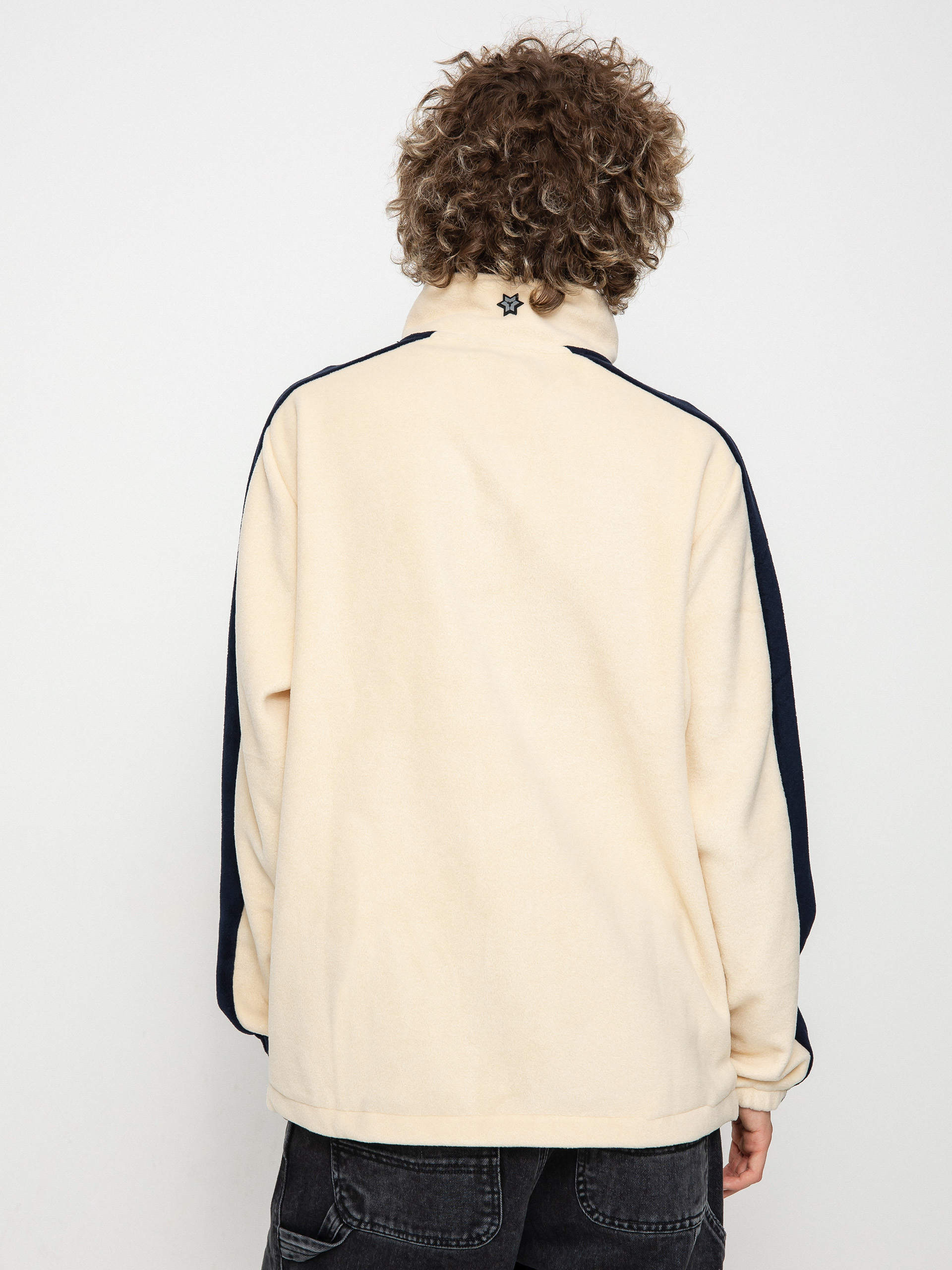 Pánsky Flisová mikina Method Fast Times 1/4 Zip (oat/navy)