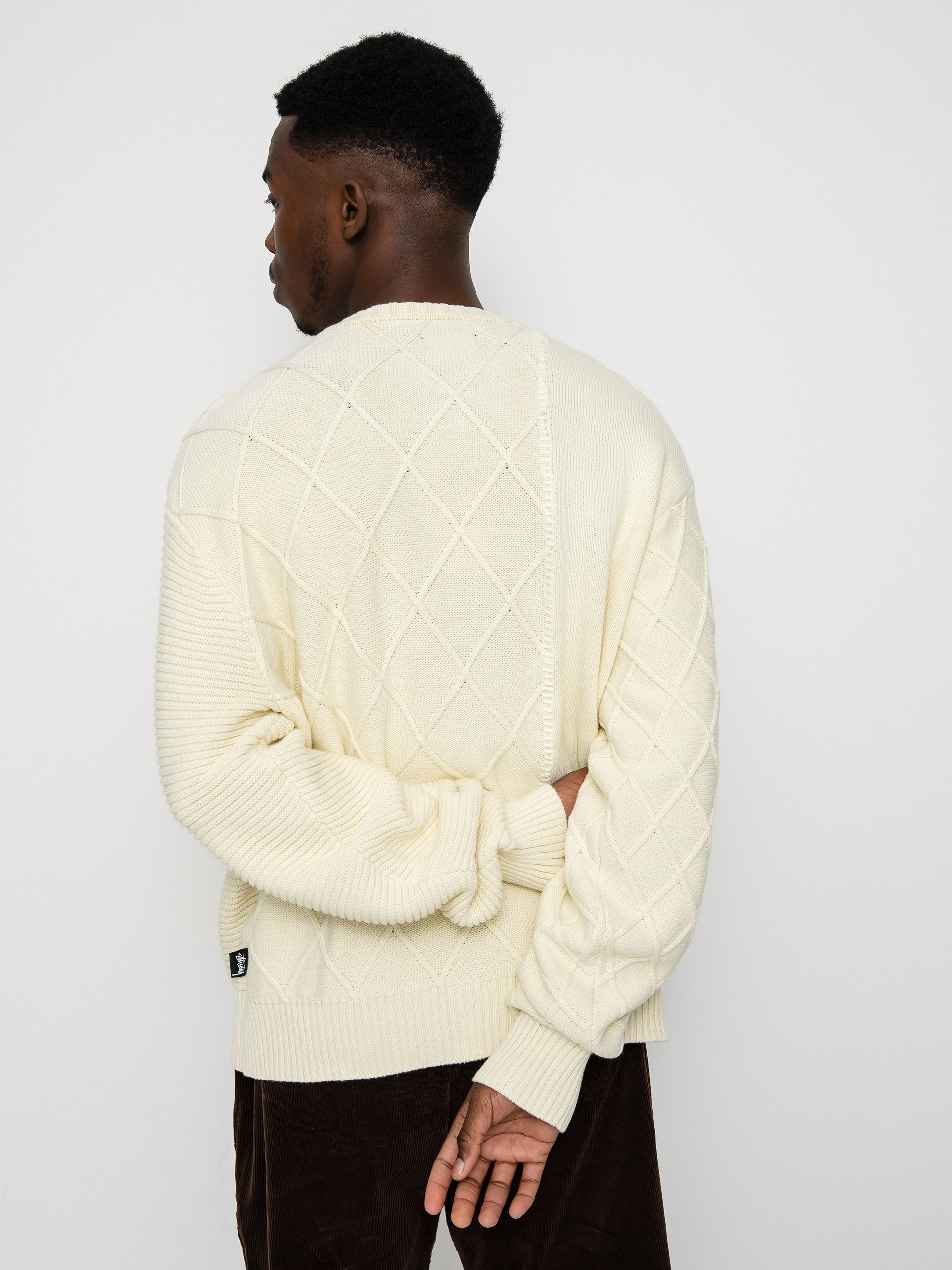 Sveter Stussy Patchwork (natural)