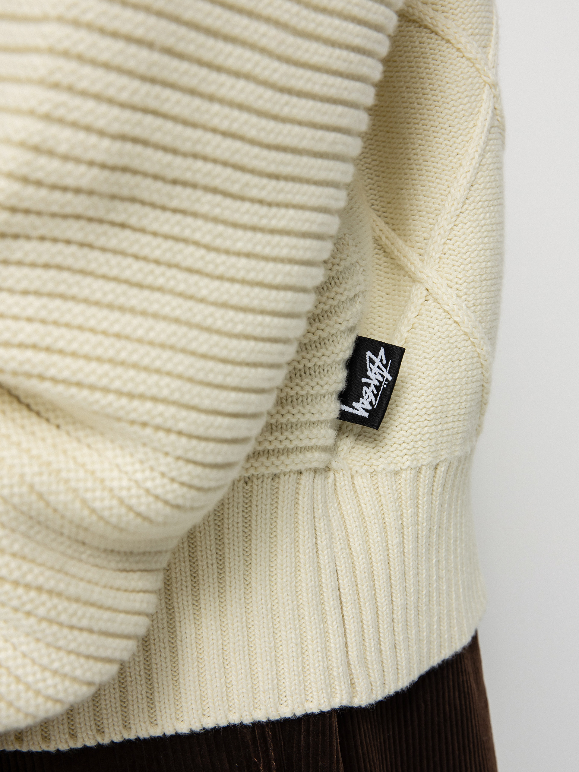 Sveter Stussy Patchwork (natural)