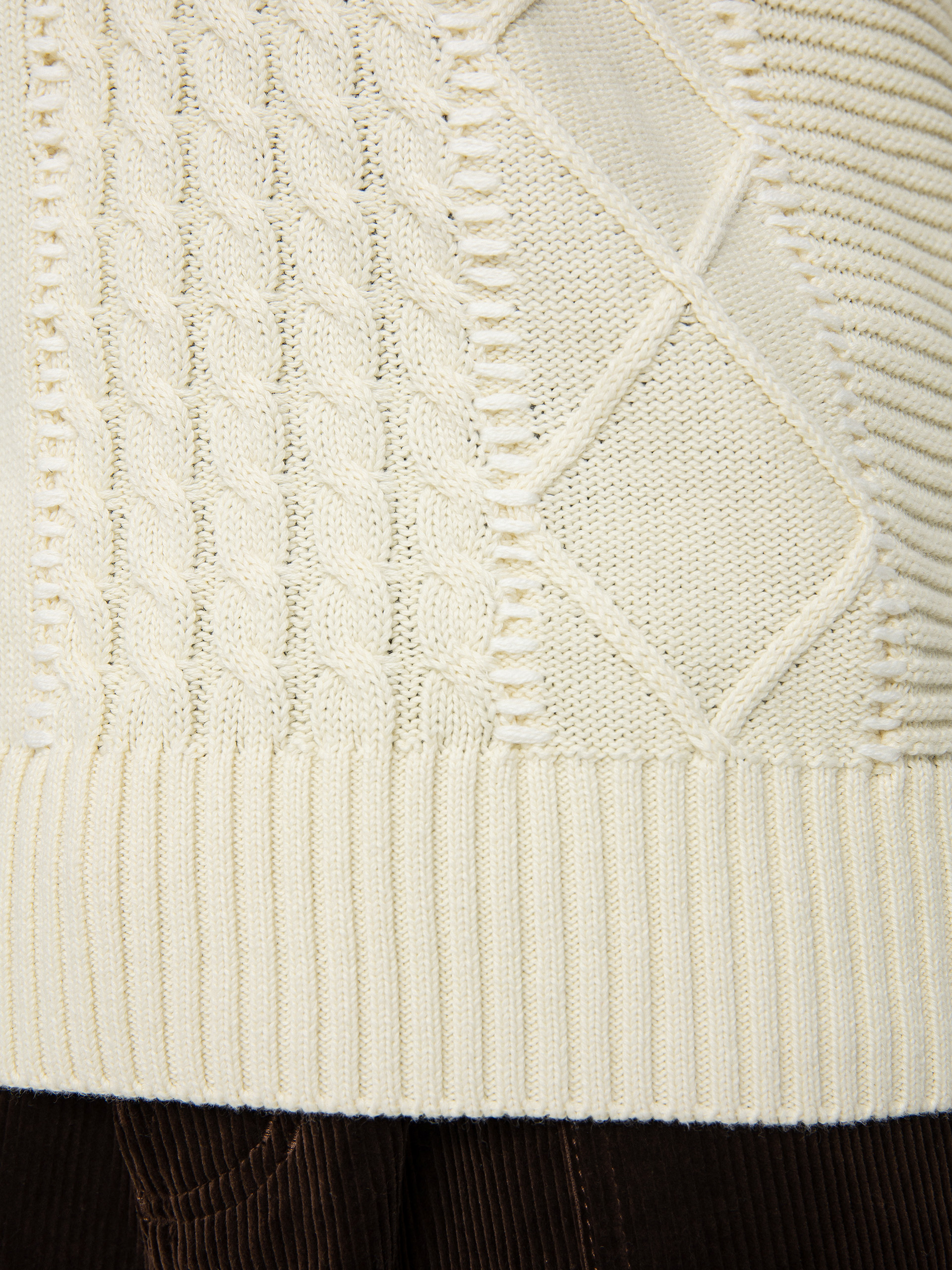 Sveter Stussy Patchwork (natural)