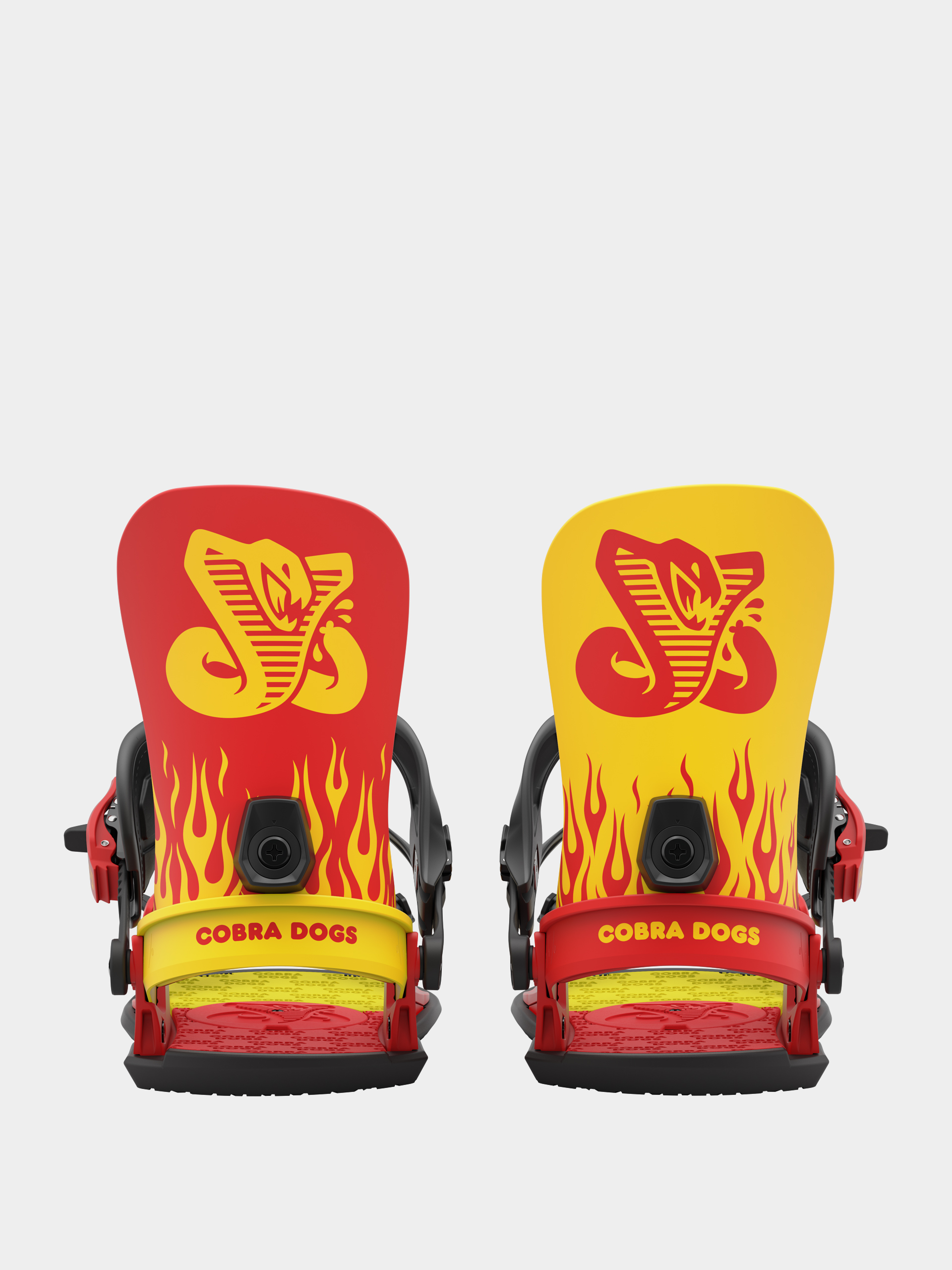 Pánske Snowboardové viazanie Union Strata x Cobra Dogs (yellow red)
