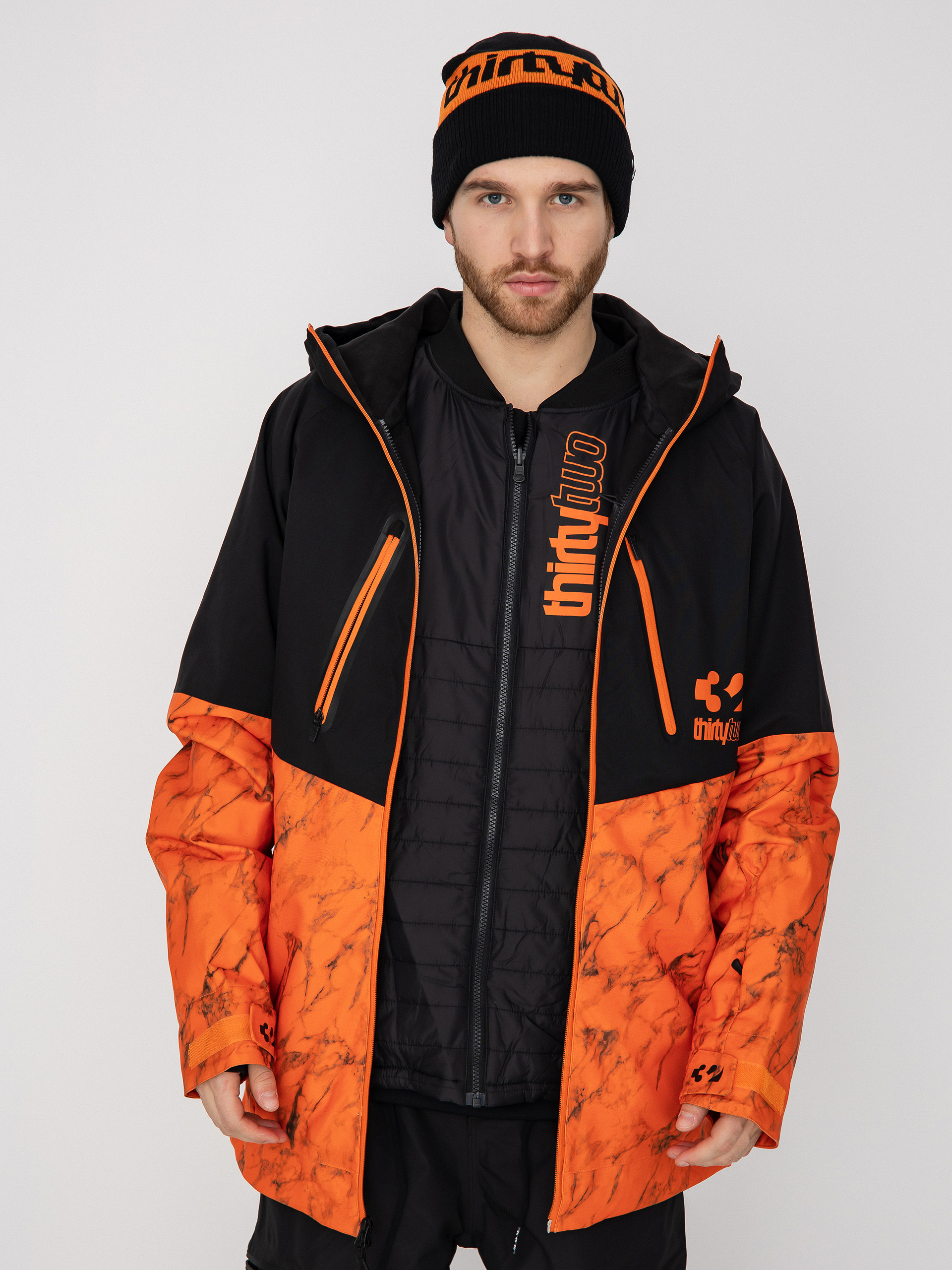 Pánska Snowboardová bunda ThirtyTwo Tm 3 (black/orange)