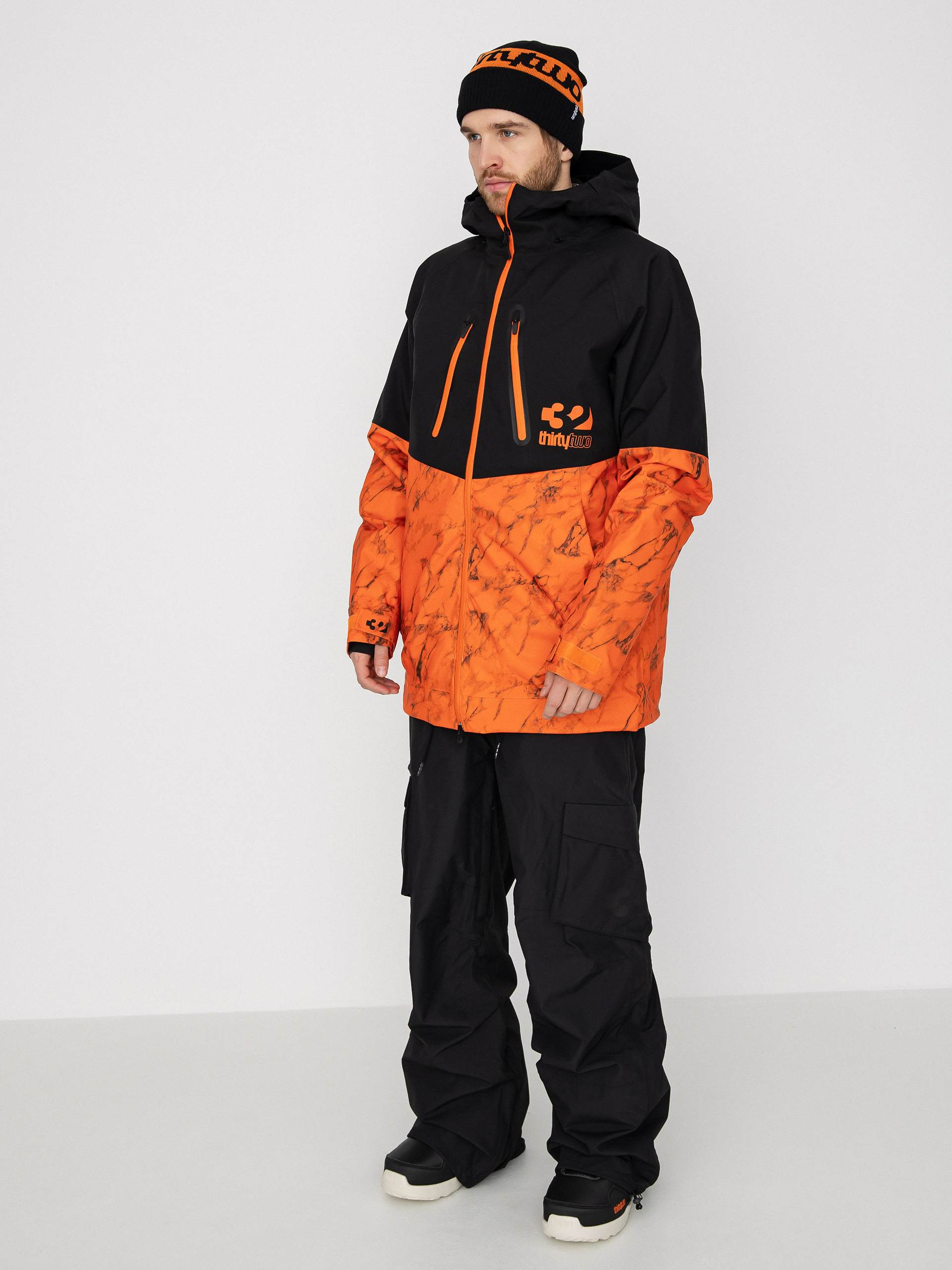 Pánska Snowboardová bunda ThirtyTwo Tm 3 (black/orange)