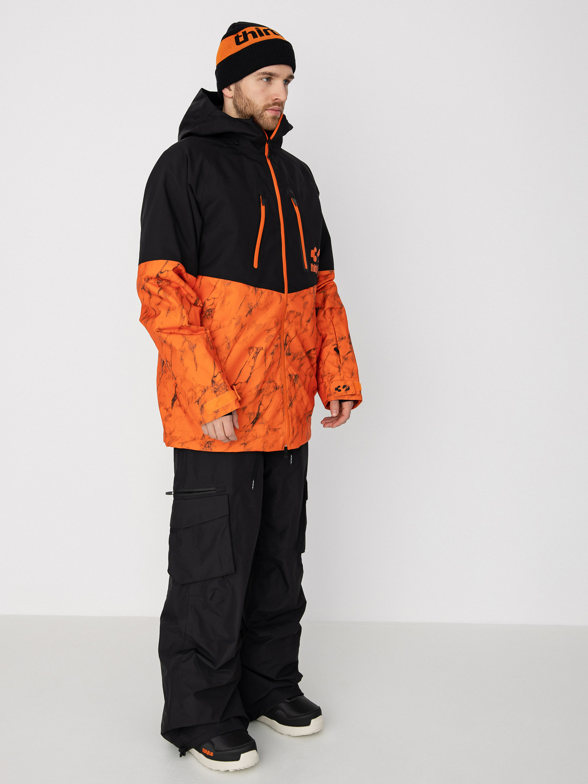 Pánska Snowboardová bunda ThirtyTwo Tm 3 (black/orange)