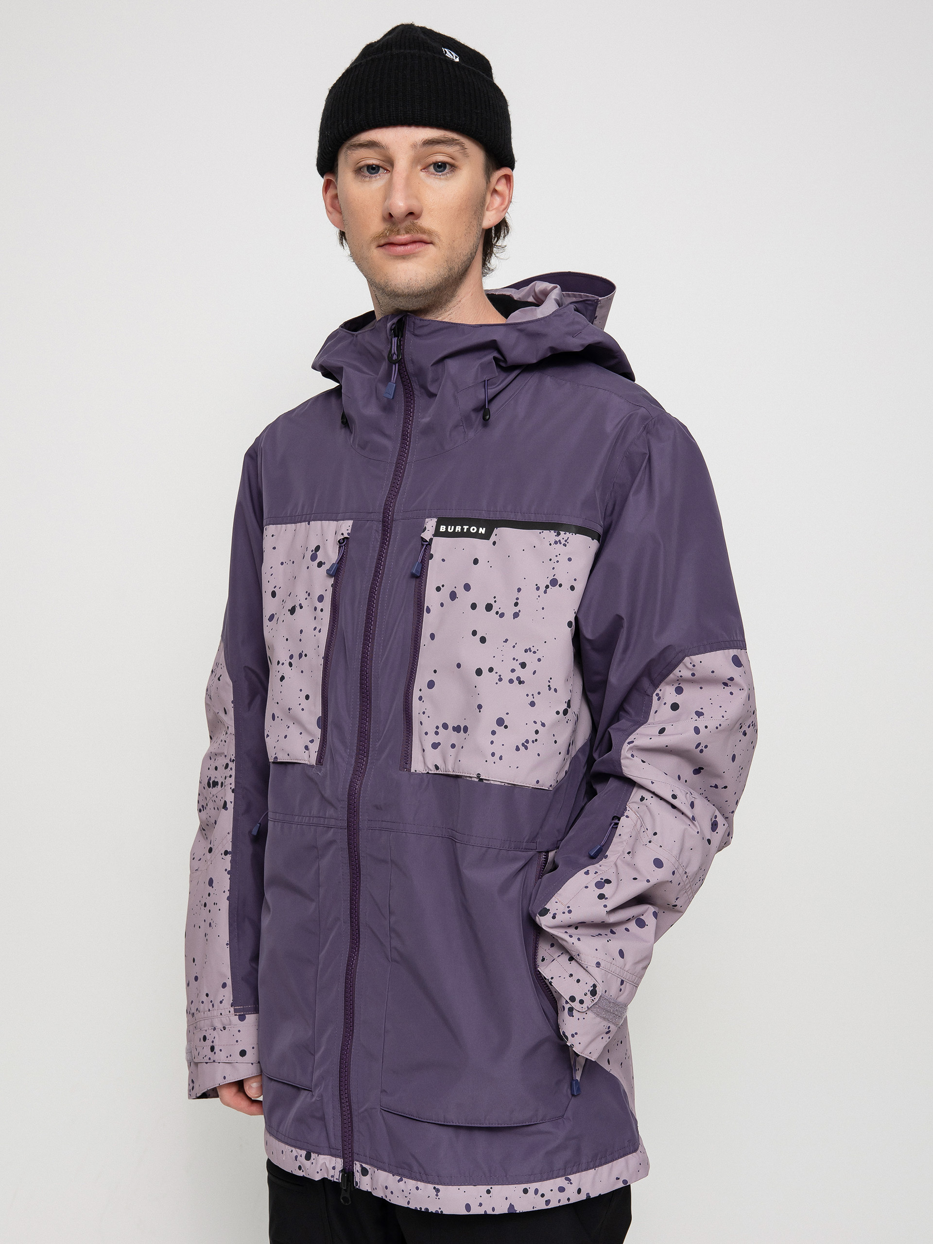 Snowboardová bunda Burton Frostner (violet halo/elderberry spatter)