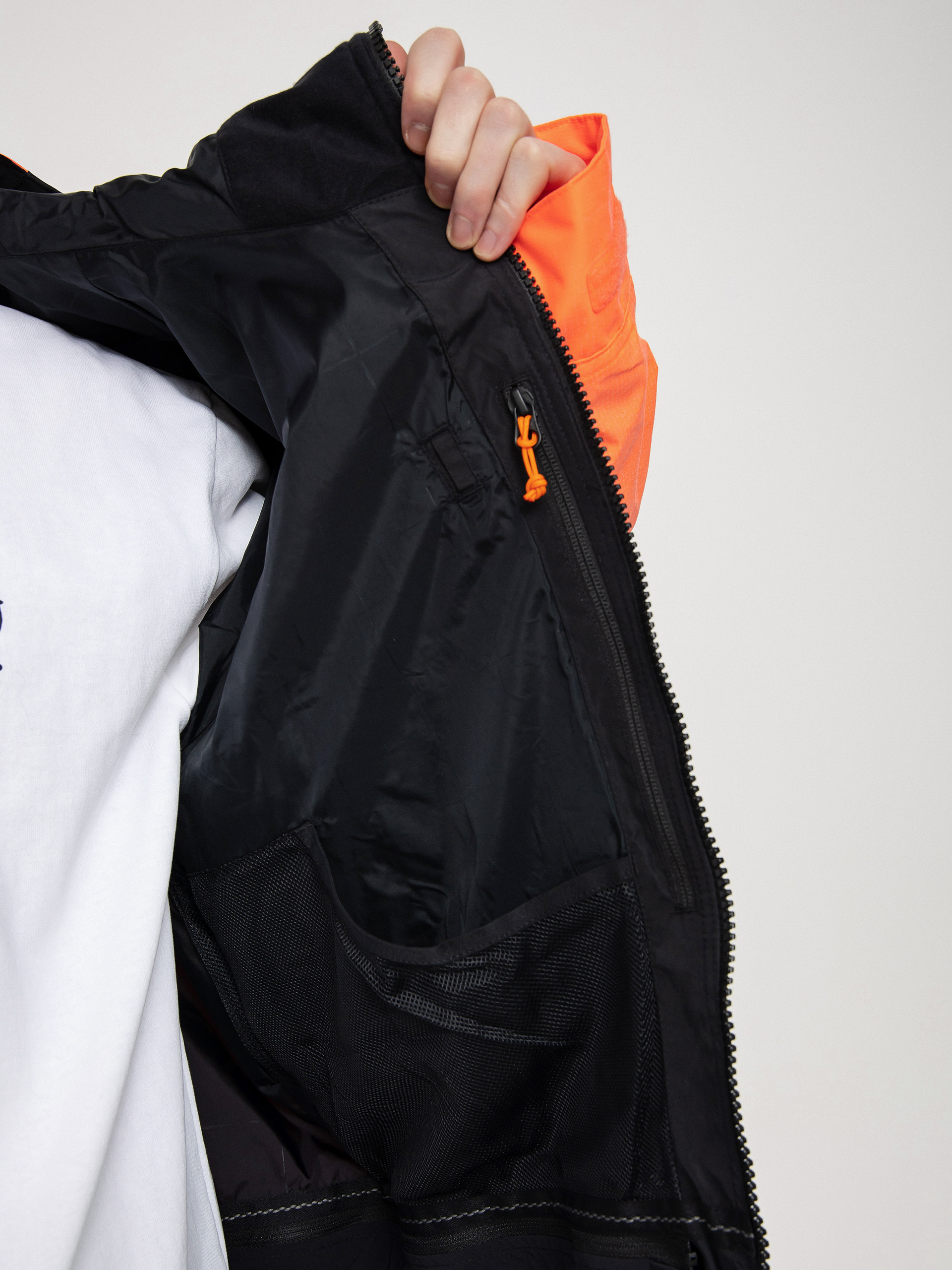 Pánska Snowboardová bunda Burton Frostner (true black/tetra orange)