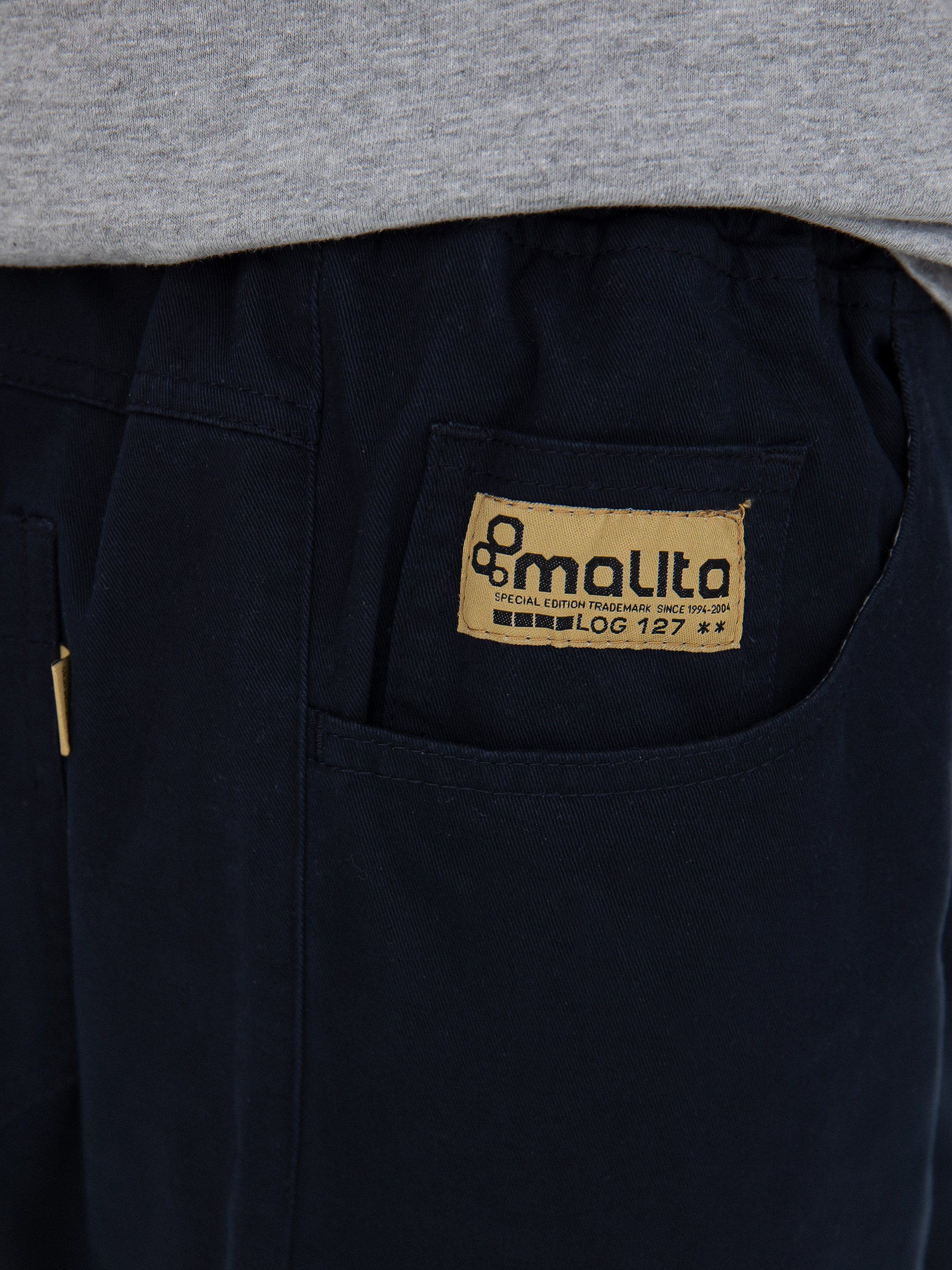Nohavice Malita Chino Log Sl (elastic navy)