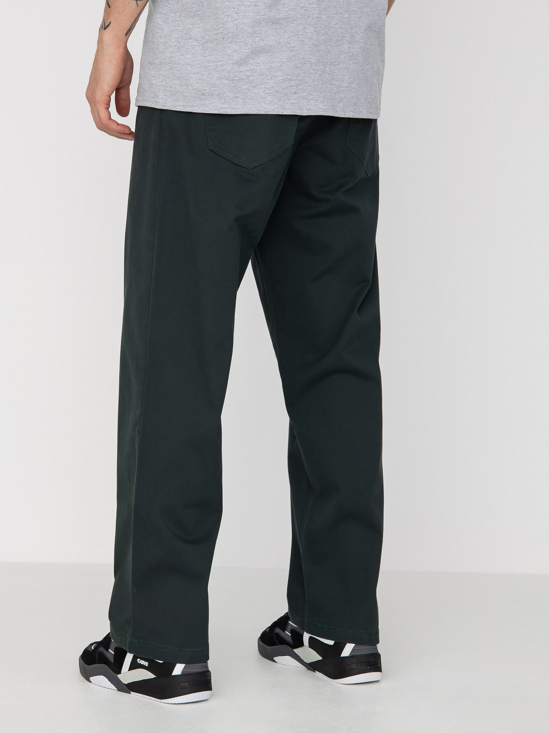 Nohavice Malita Chino Log Sl (elastic green)