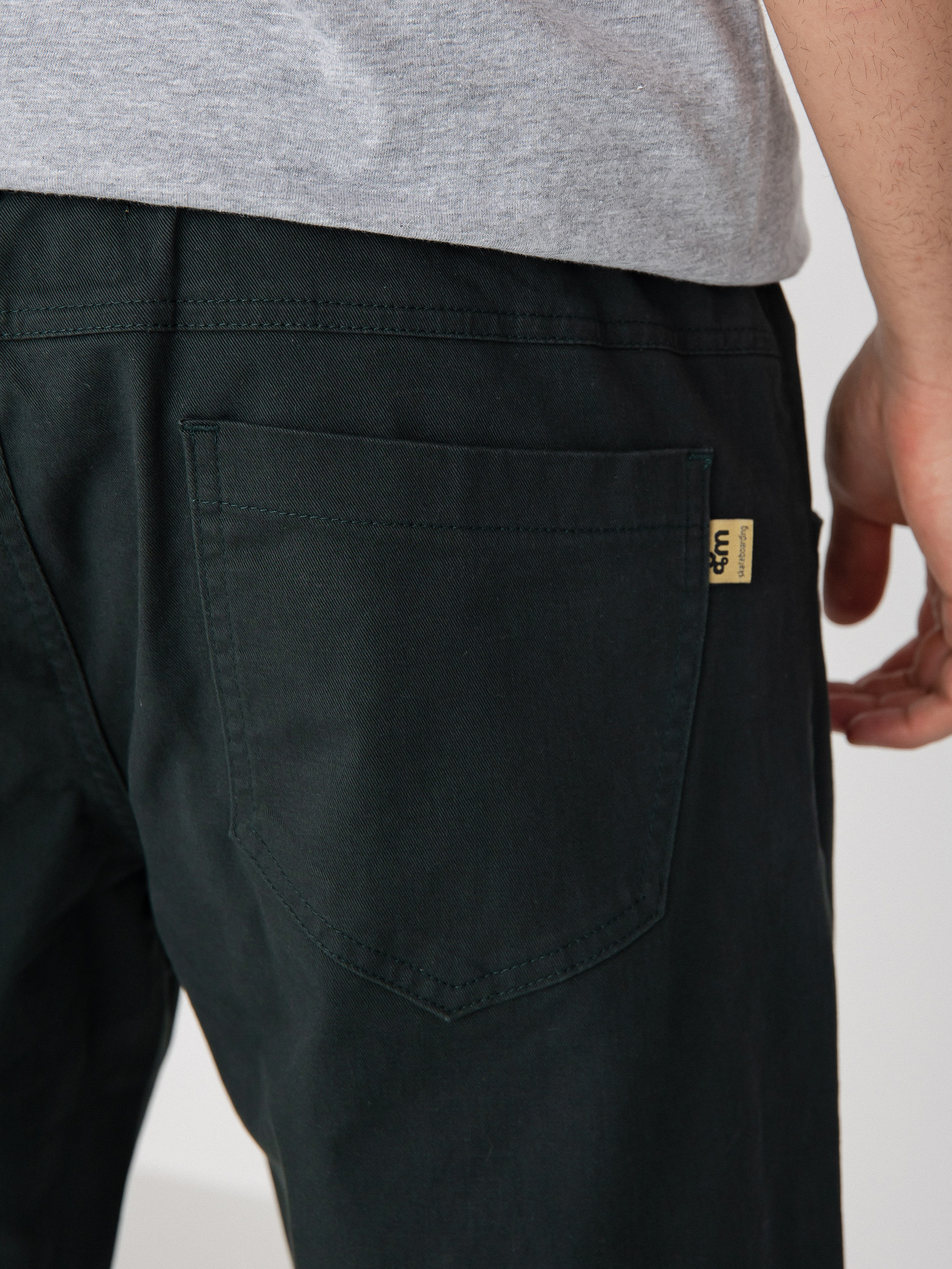 Nohavice Malita Chino Log Sl (elastic green)