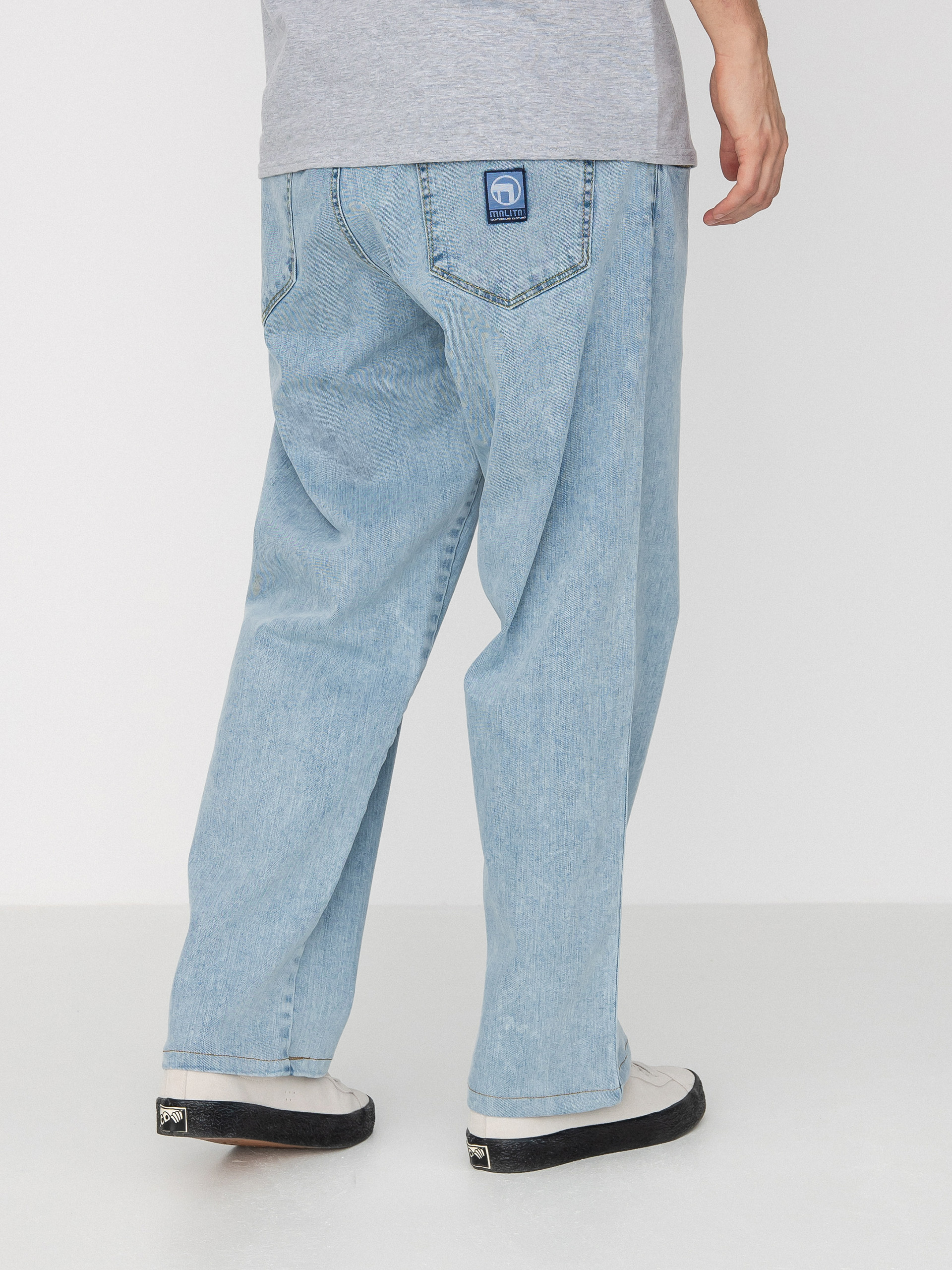 Nohavice Malita Jeans Log Sl (elastic blue)