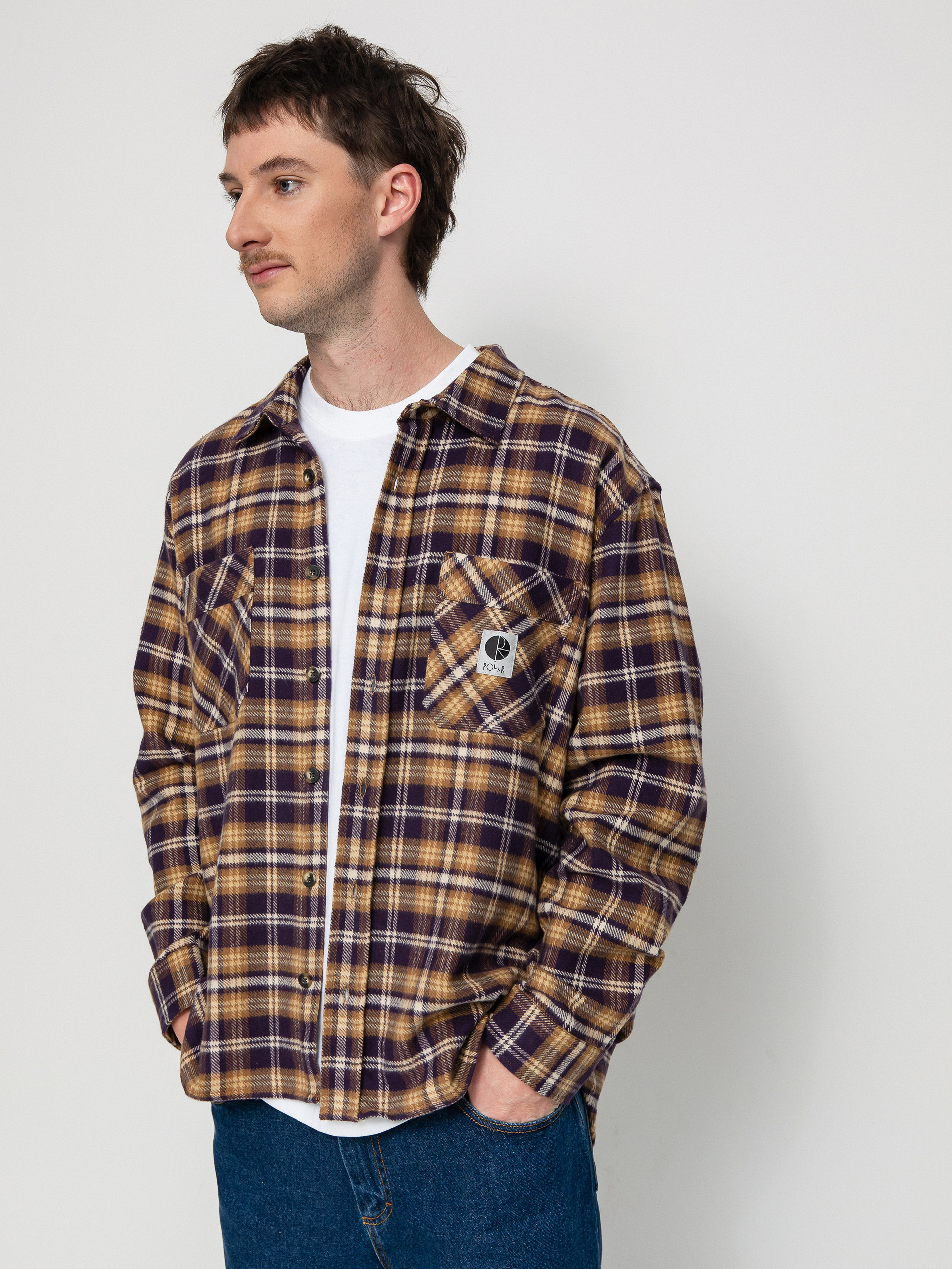 Košeľa Polar Skate Flannel (plum)