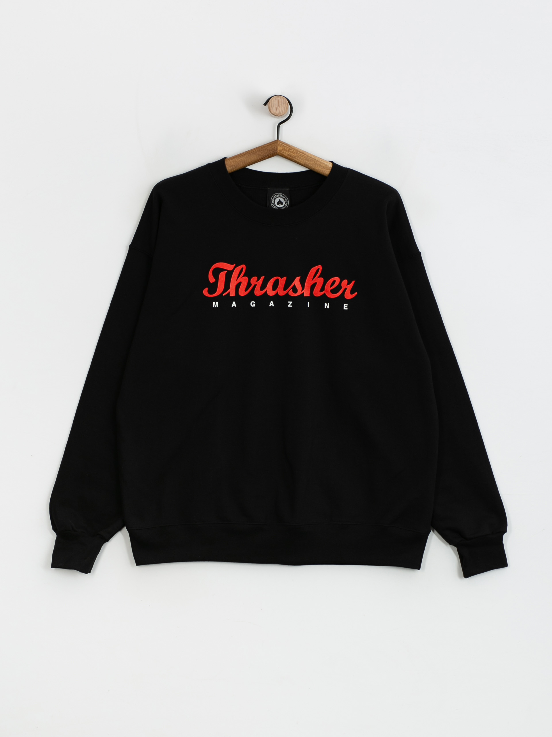 Mikina Thrasher Script Crew (black)