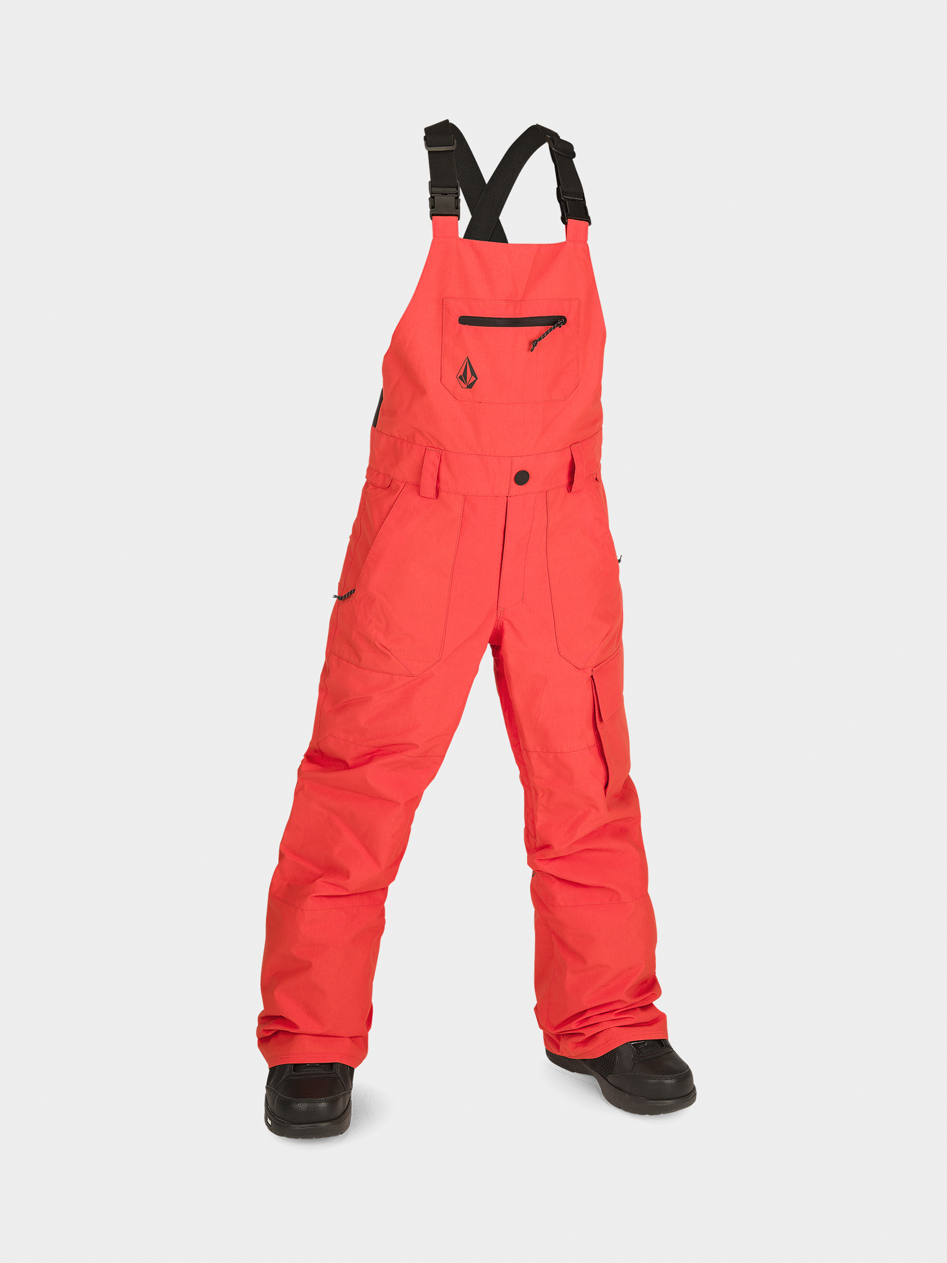 Snowboardovu00e9 nohavice Volcom Barkley Ins Bib Overall JR (orange shock)