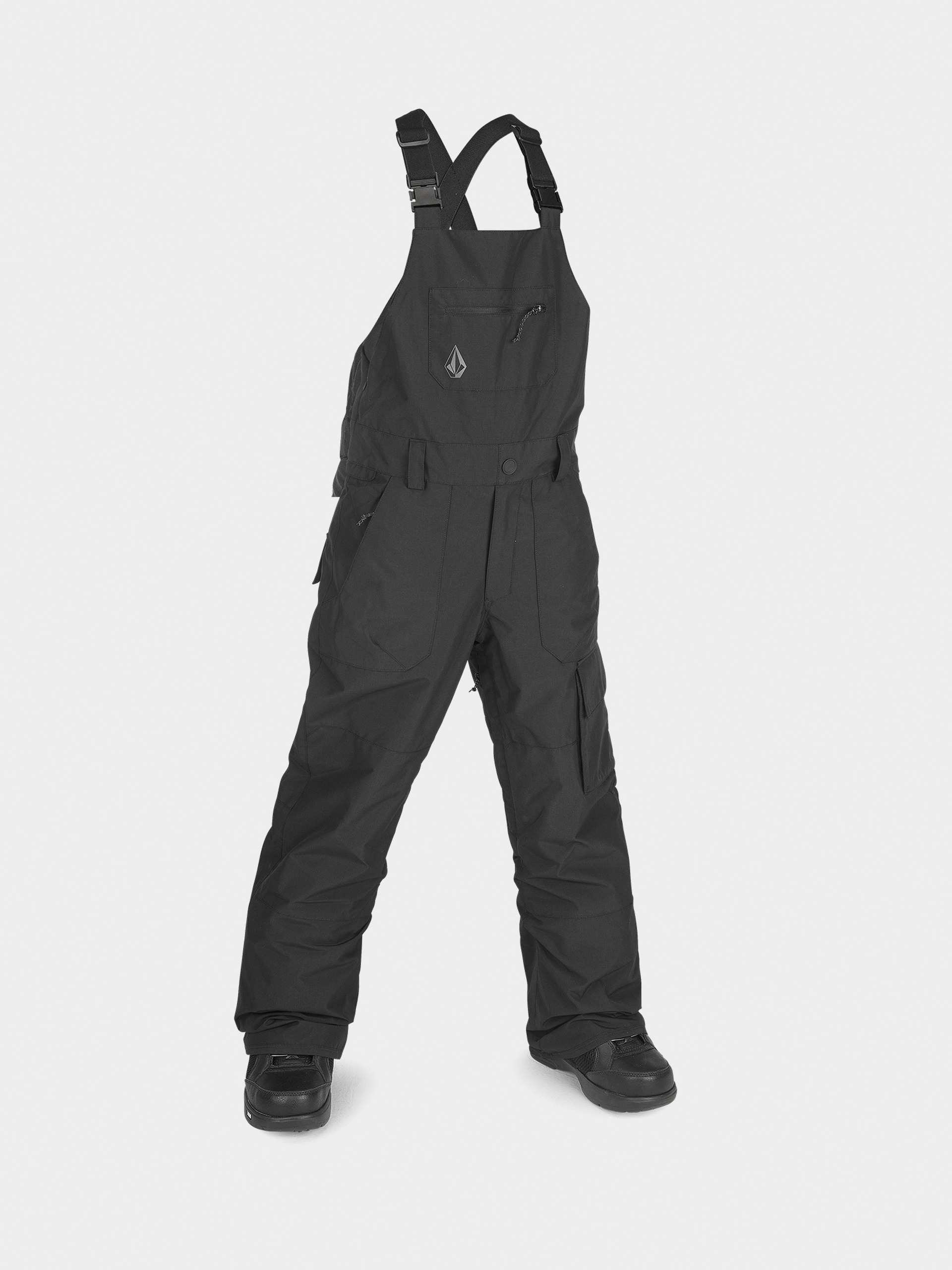 Snowboardové nohavice Volcom Barkley Ins Bib Overall JR (black)