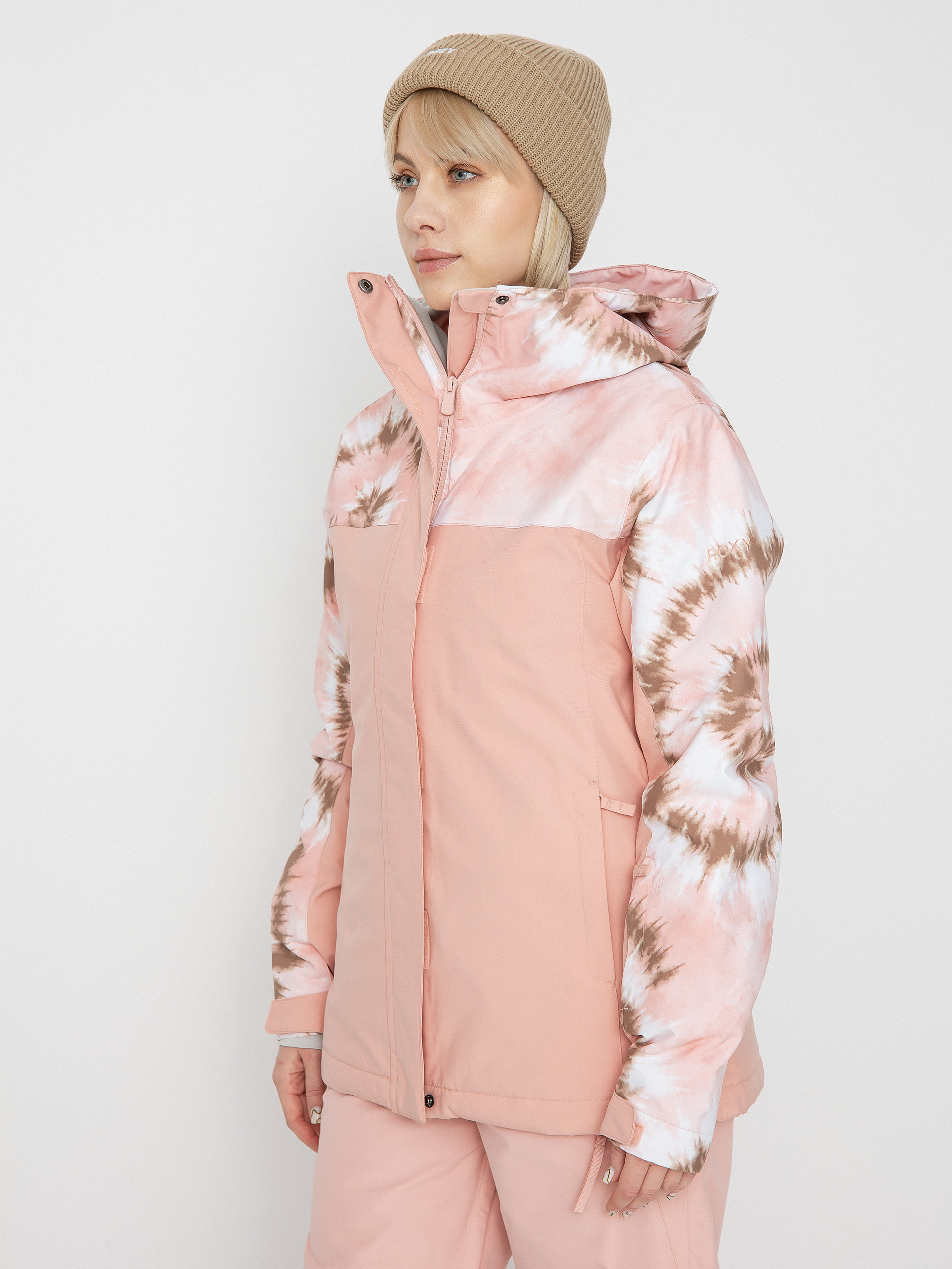 Dámska Snowboardová bunda Roxy Galaxy Print Block (woodsmoke swirl)