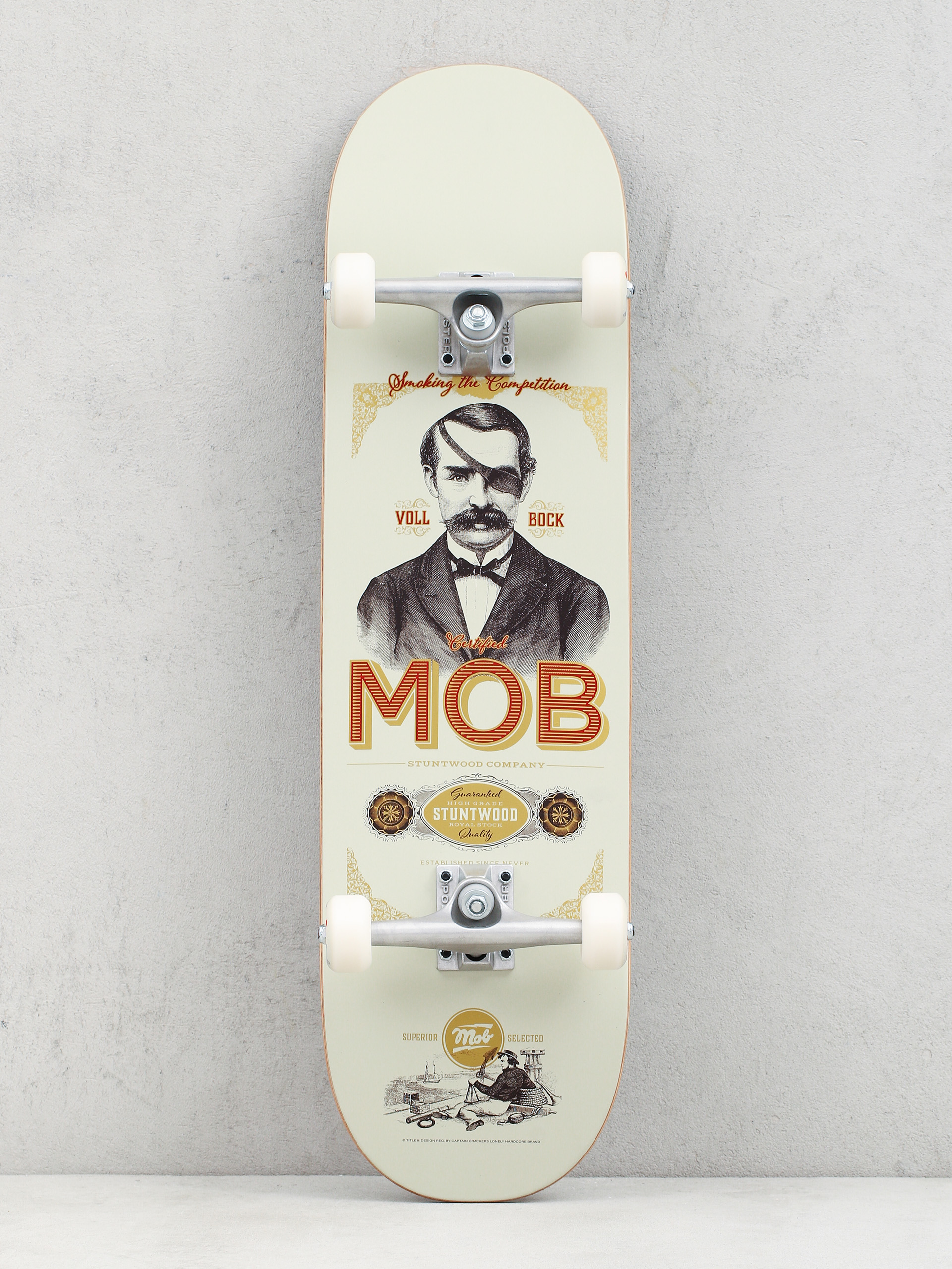 Skateboard Mob Skateboards Smoking (beige)
