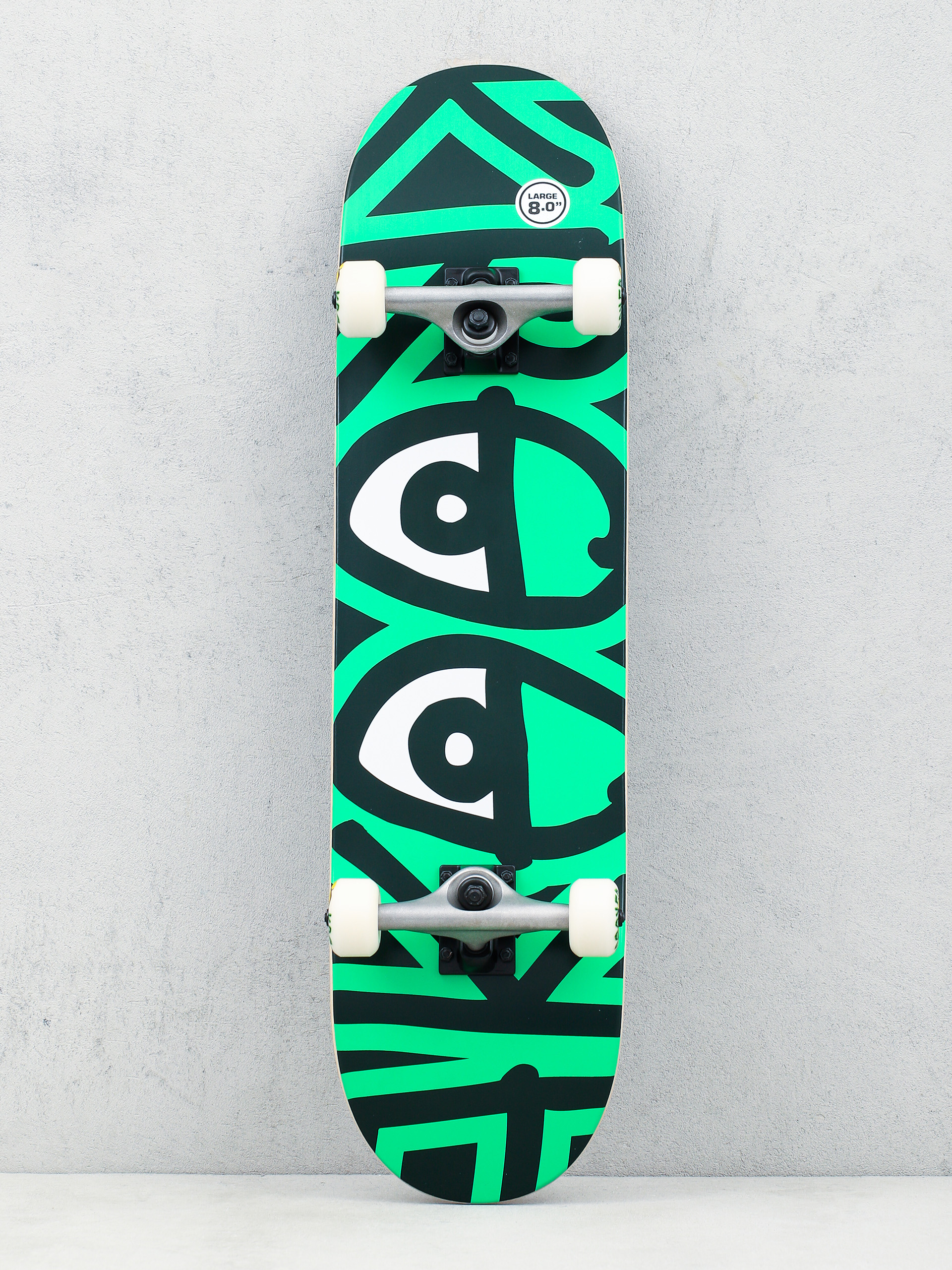 Skateboard Krooked Eyes II (green/black)