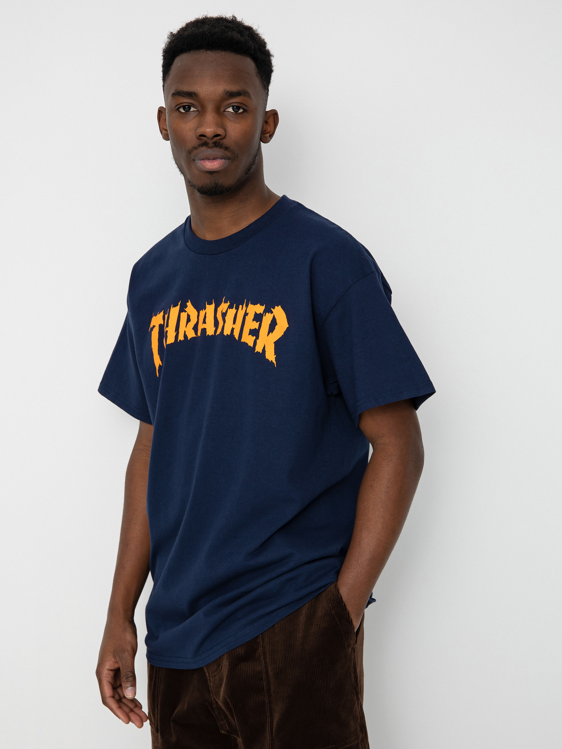 Tričko Thrasher Burn It Down (navy)