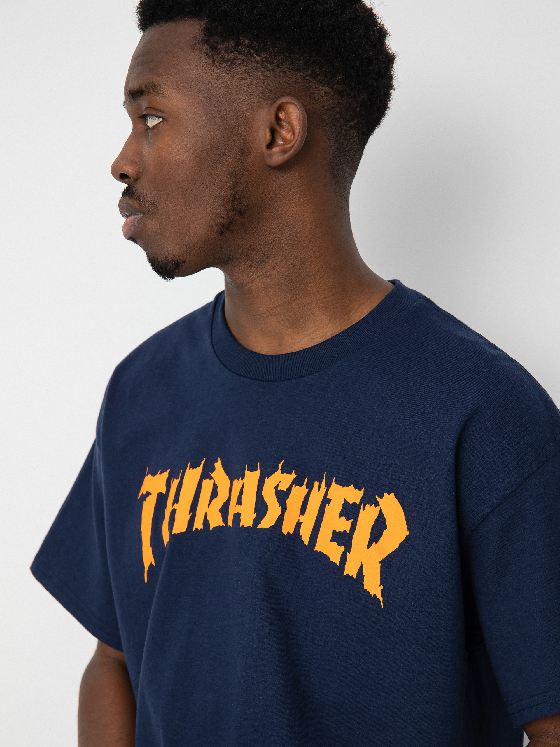 Tričko Thrasher Burn It Down (navy)