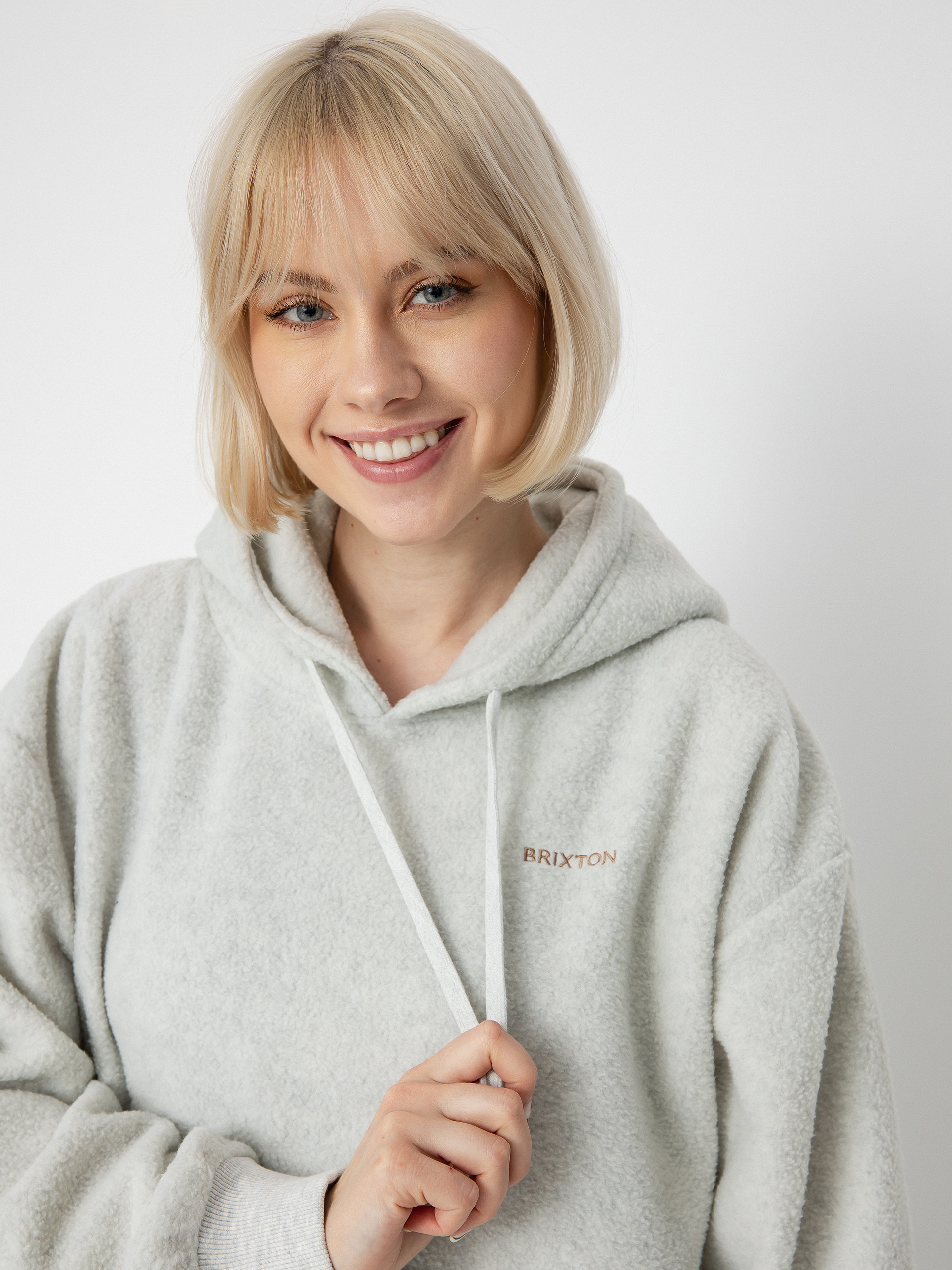 Mikina s kapucňou Brixton Weekender Blanketie HD Wmn (beige heather)