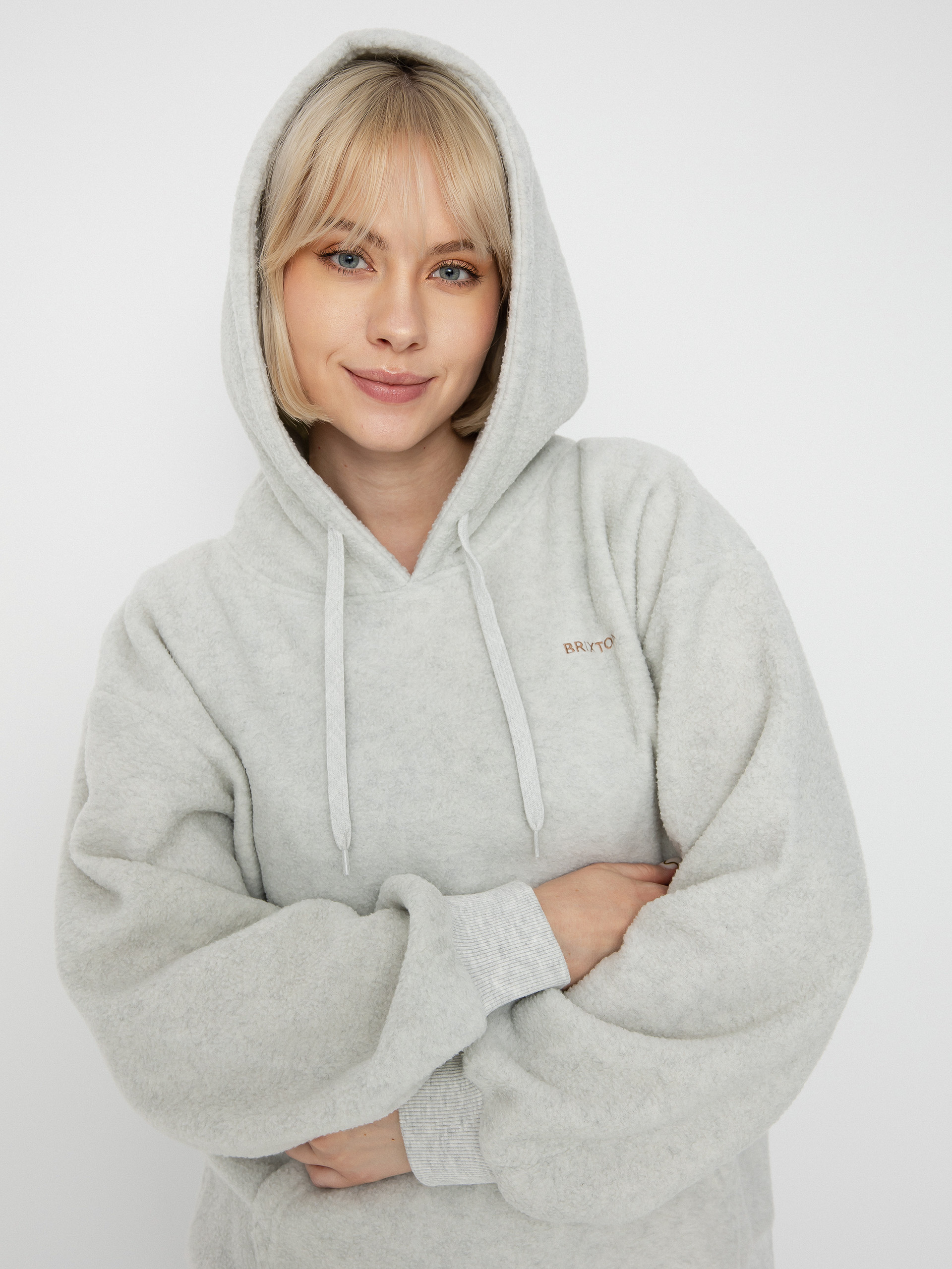 Mikina s kapucňou Brixton Weekender Blanketie HD Wmn (beige heather)