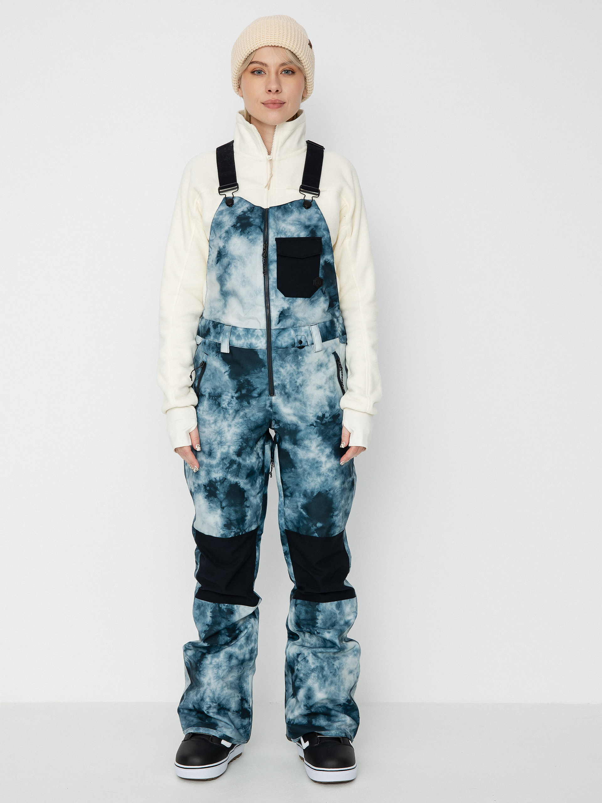 Dámske Snowboardové nohavice Volcom Swift Bib Overall (storm tie dye)