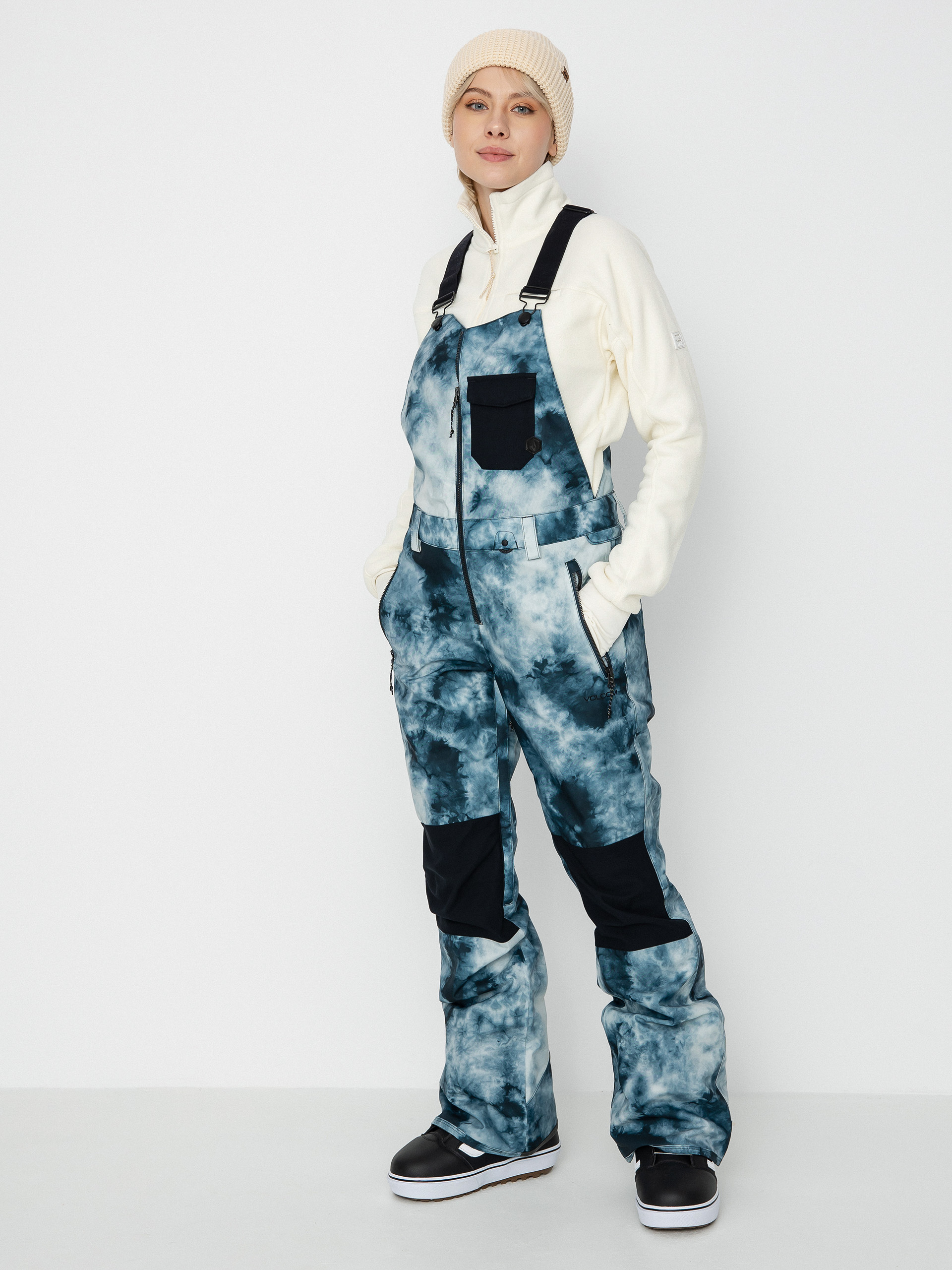 Dámske Snowboardové nohavice Volcom Swift Bib Overall (storm tie dye)