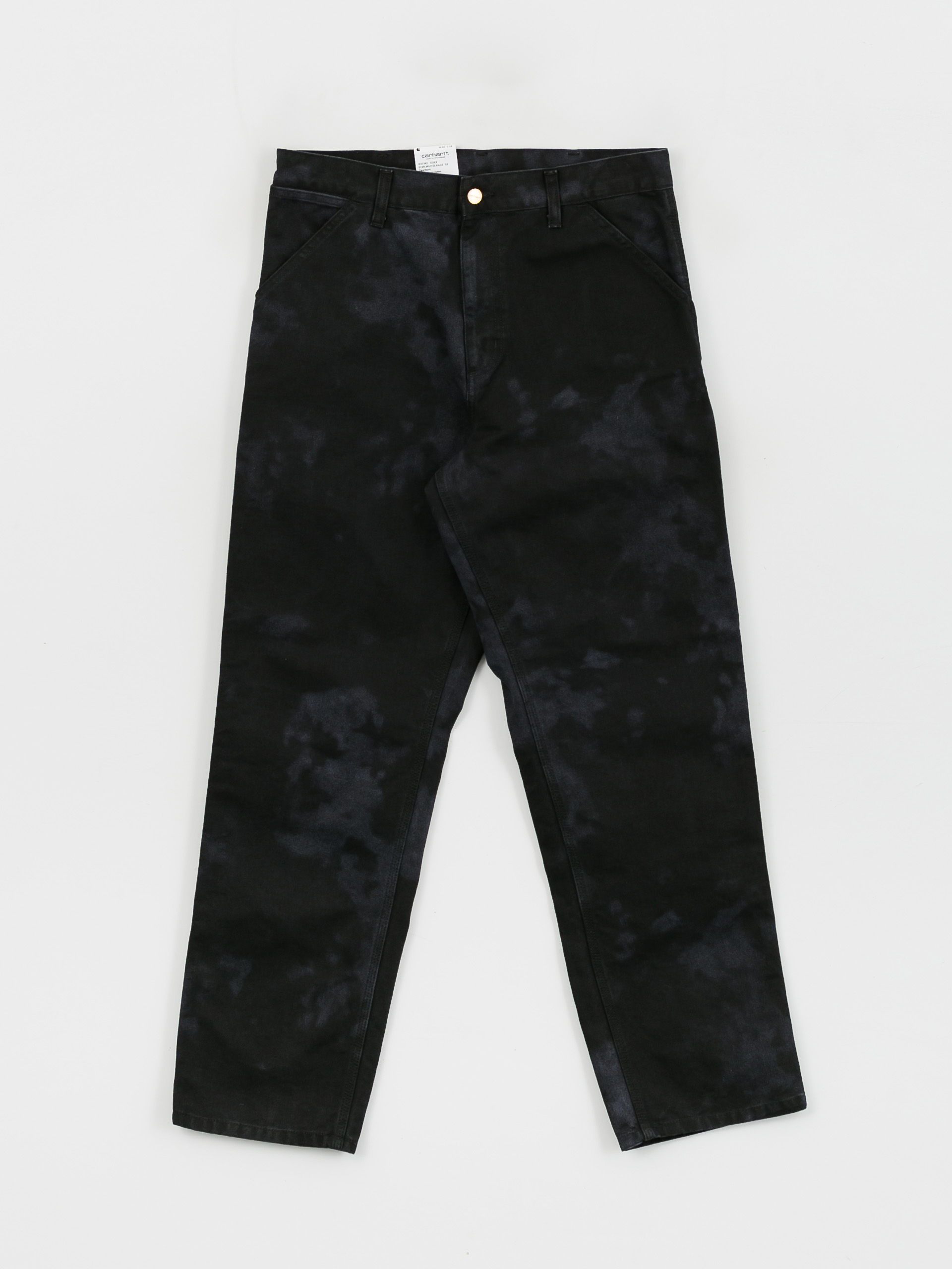 Nohavice Carhartt WIP Single Knee Chromo (black chromo)
