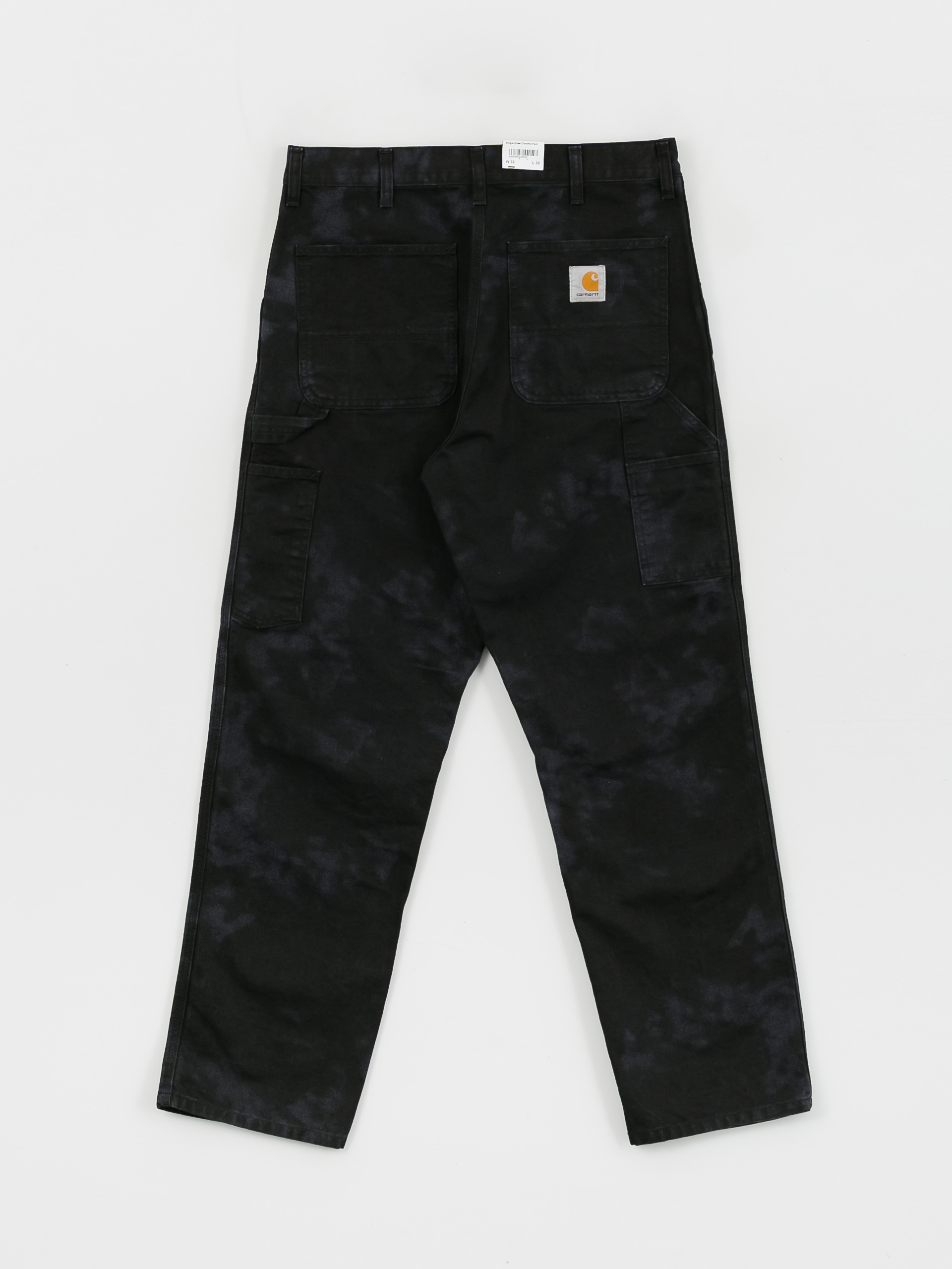 Nohavice Carhartt WIP Single Knee Chromo (black chromo)