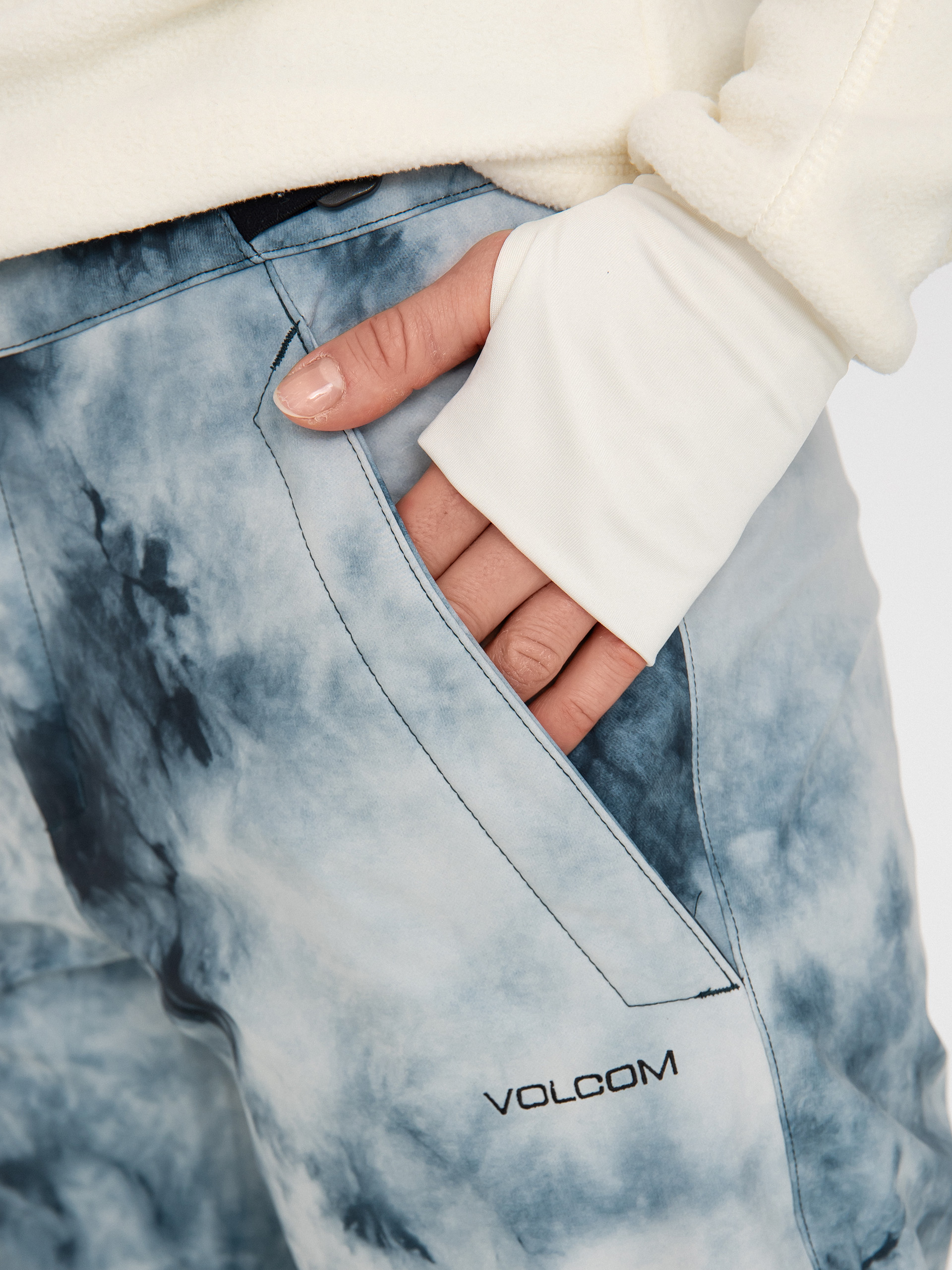 Dámske Snowboardové nohavice Volcom Dust Up Bonded (storm tie dye)