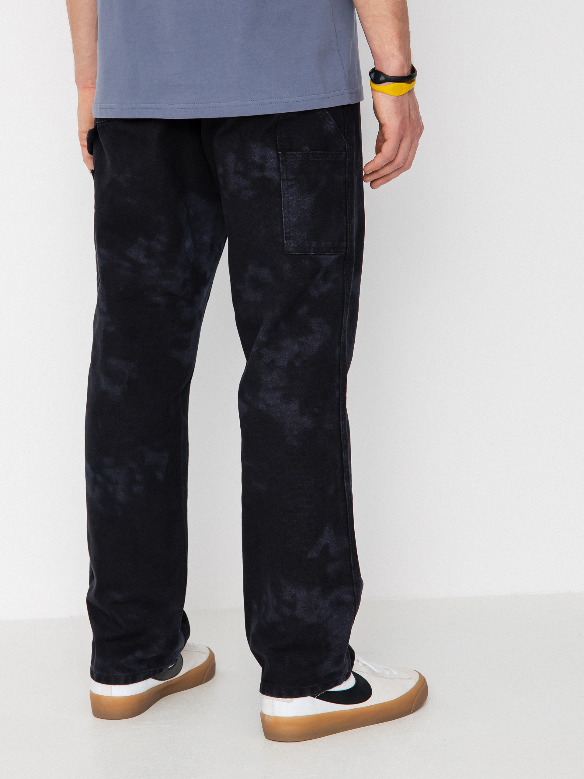 Nohavice Carhartt WIP Single Knee Chromo (black chromo)