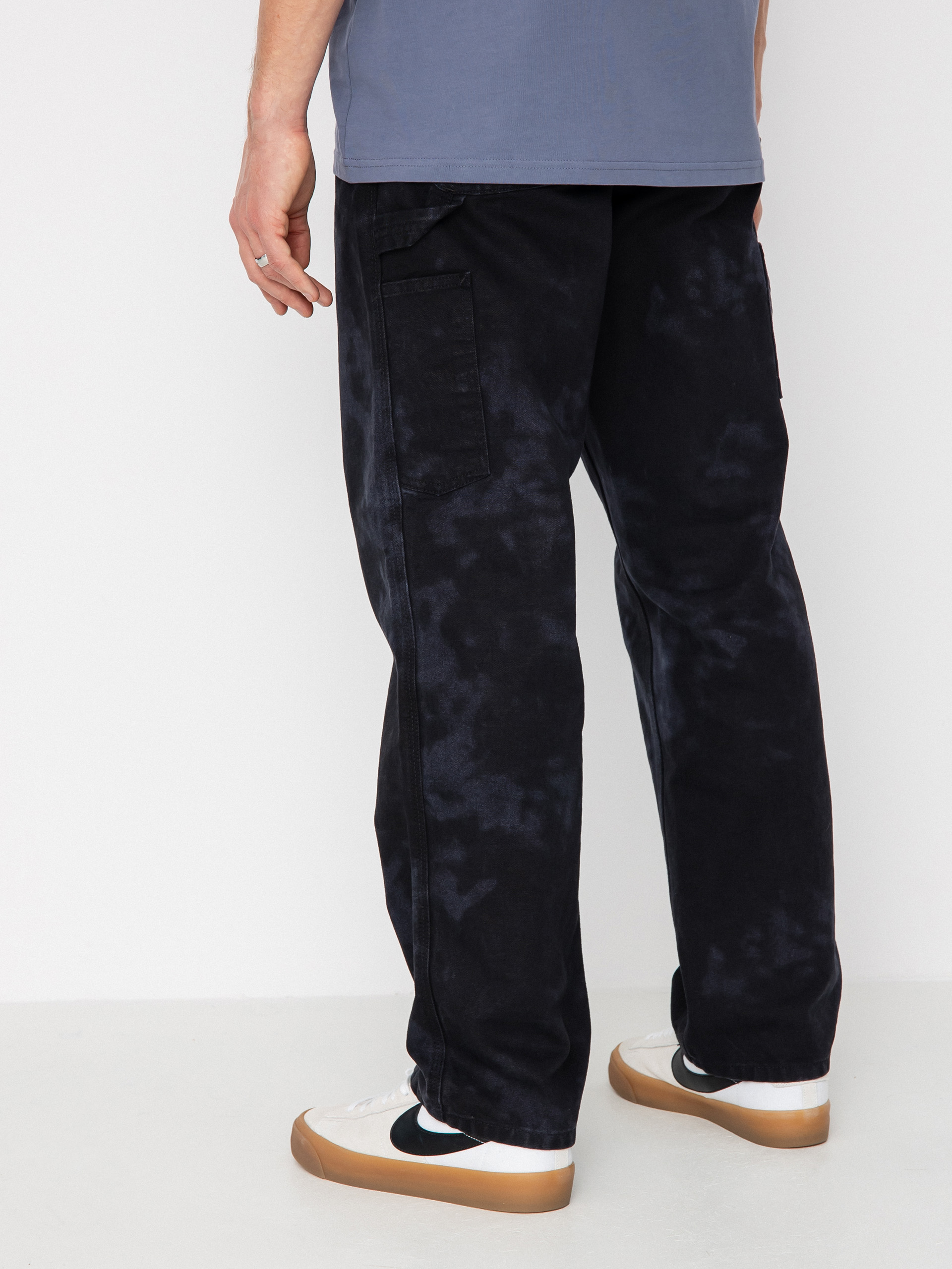 Nohavice Carhartt WIP Single Knee Chromo (black chromo)