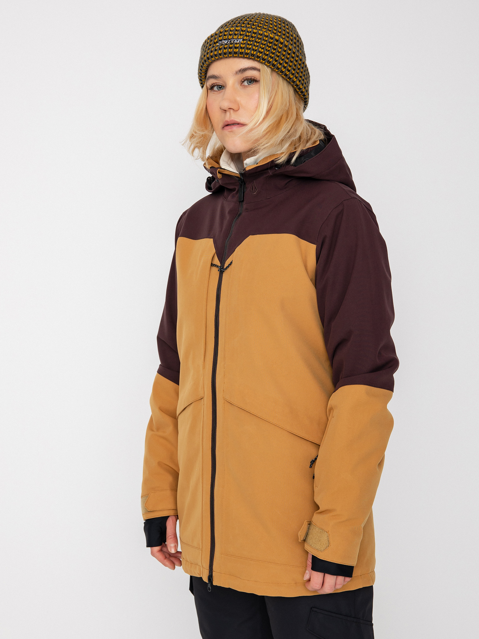 Dámska Snowboardová bunda Volcom Shelter 3D Stretch (caramel)