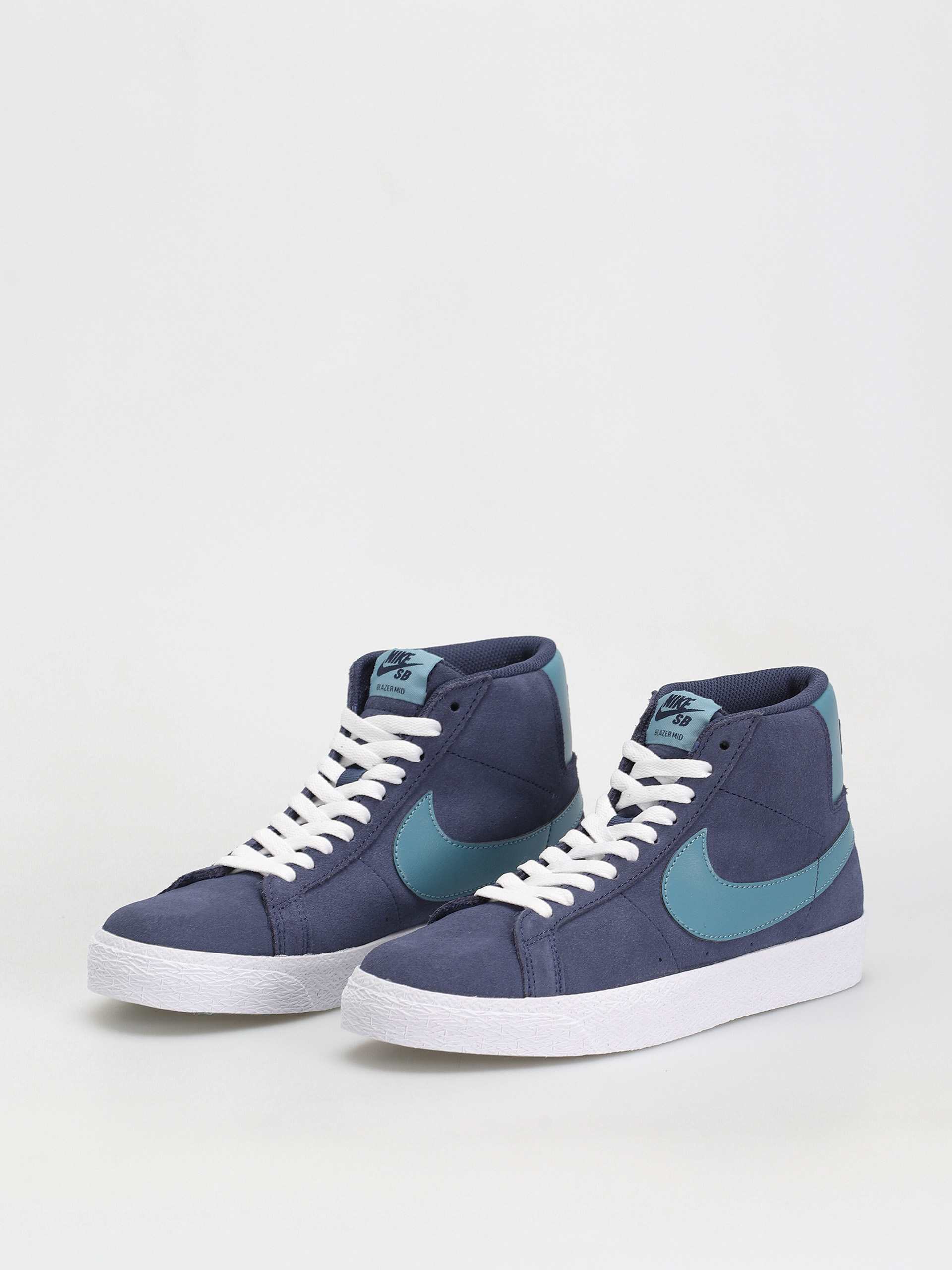 Topánky Nike SB Zoom Blazer Mid (midnight navy/noise aqua midnight navy)