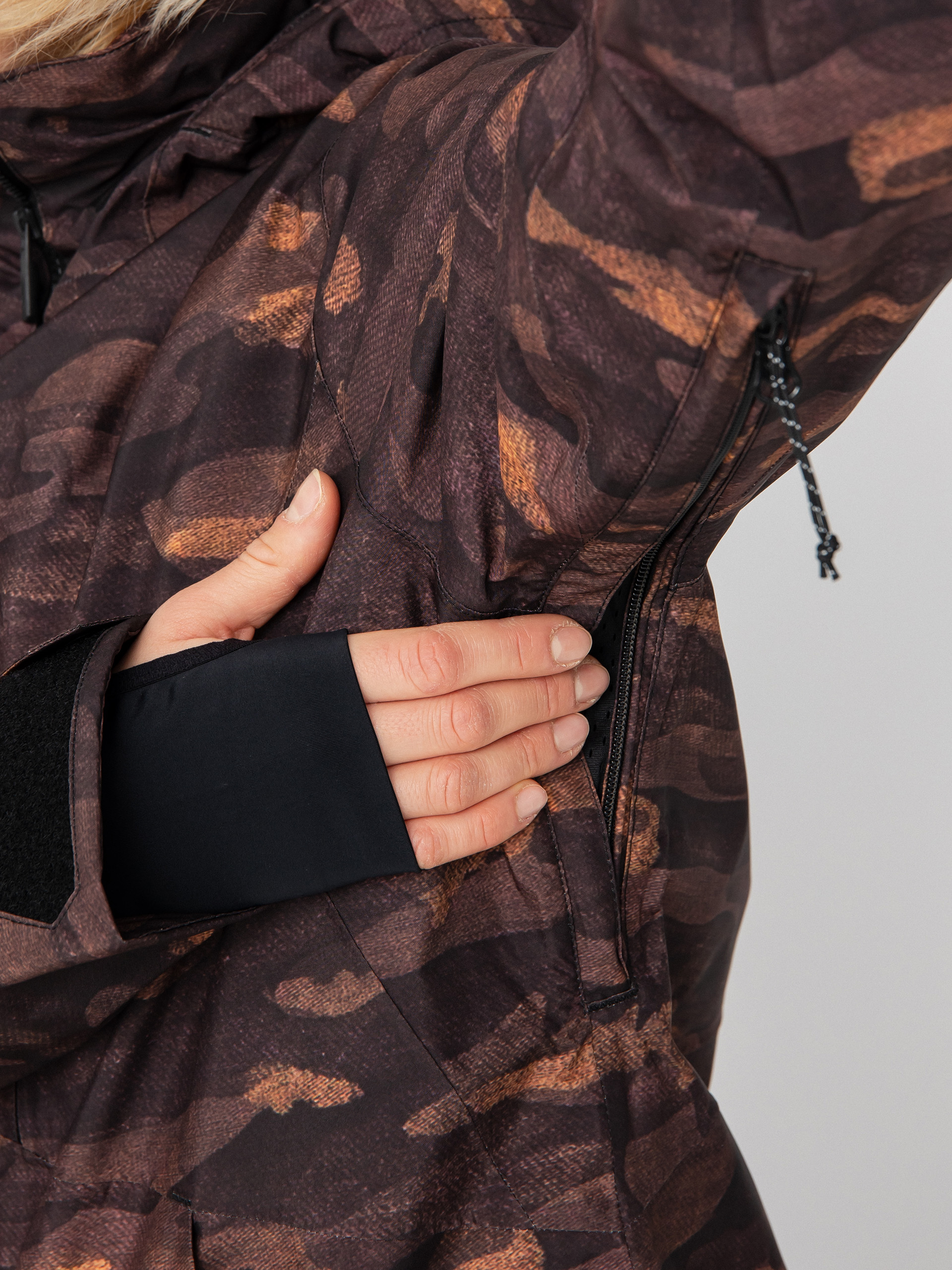 Dámska Snowboardová bunda Volcom 3D Stretch Gore (dusk camo)