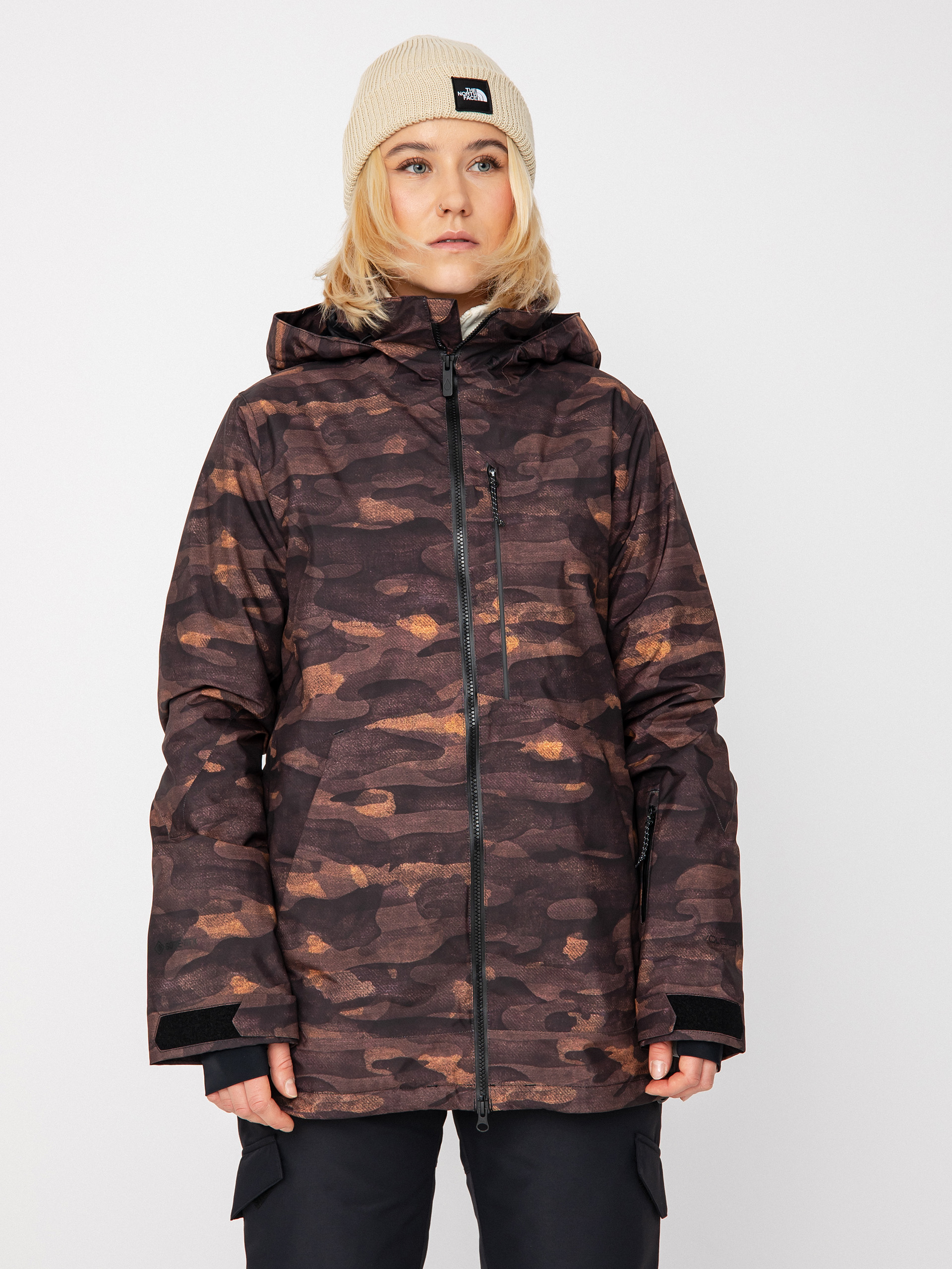 Snowboardová bunda Volcom 3D Stretch Gore Wmn (dusk camo)