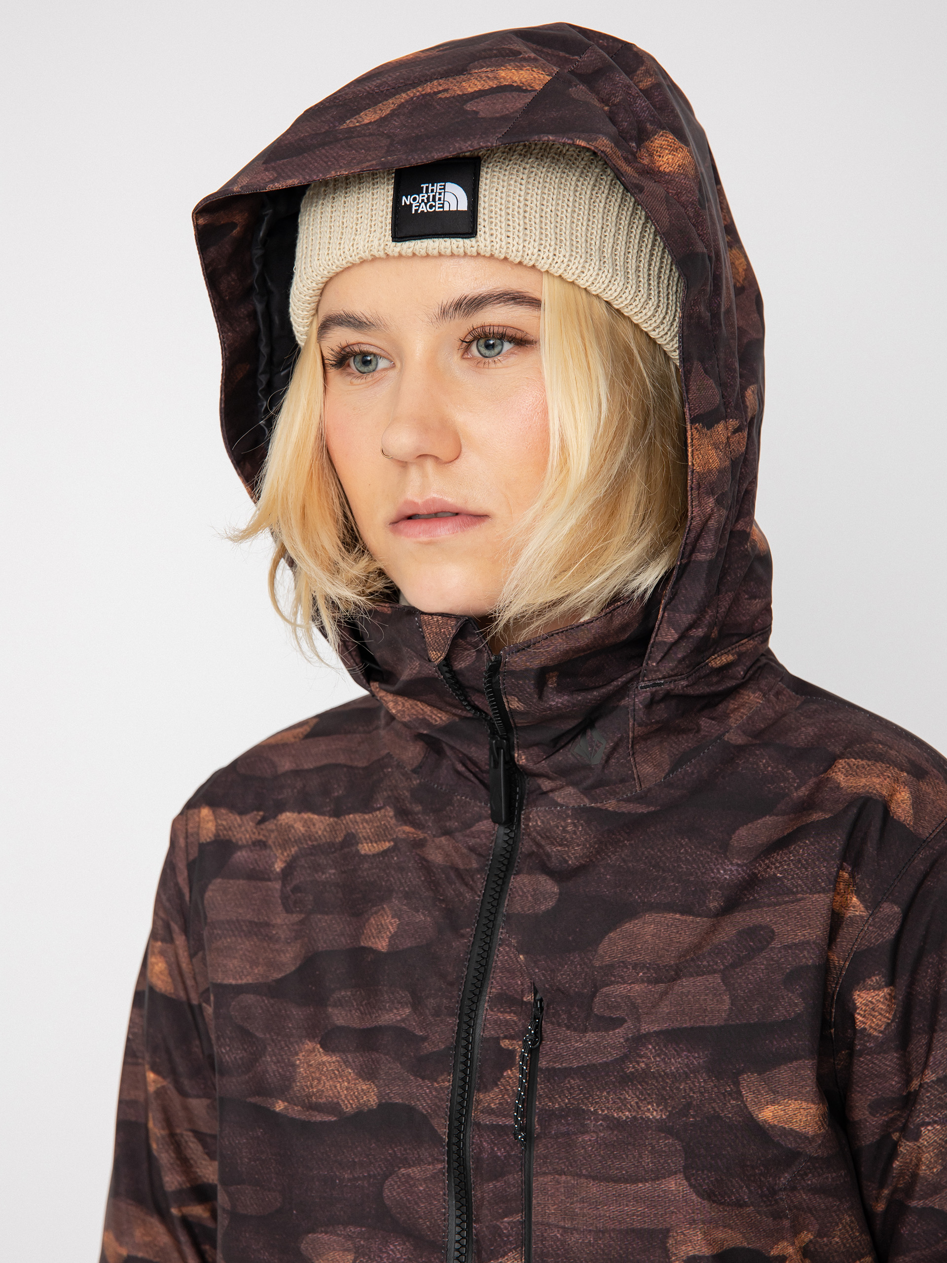 Dámska Snowboardová bunda Volcom 3D Stretch Gore (dusk camo)