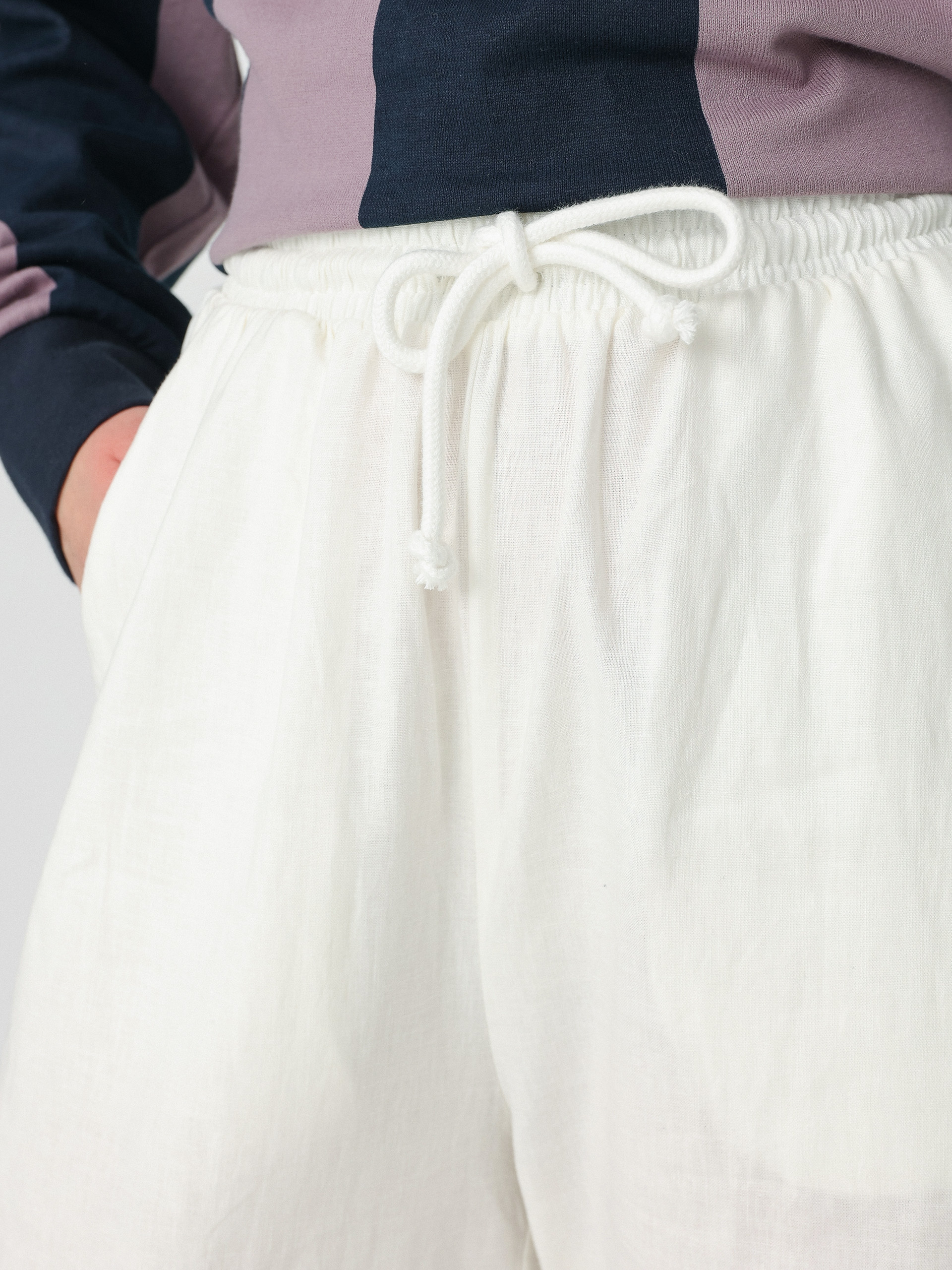 Nohavice adidas Originals Linen Tp Wmn (nondye)