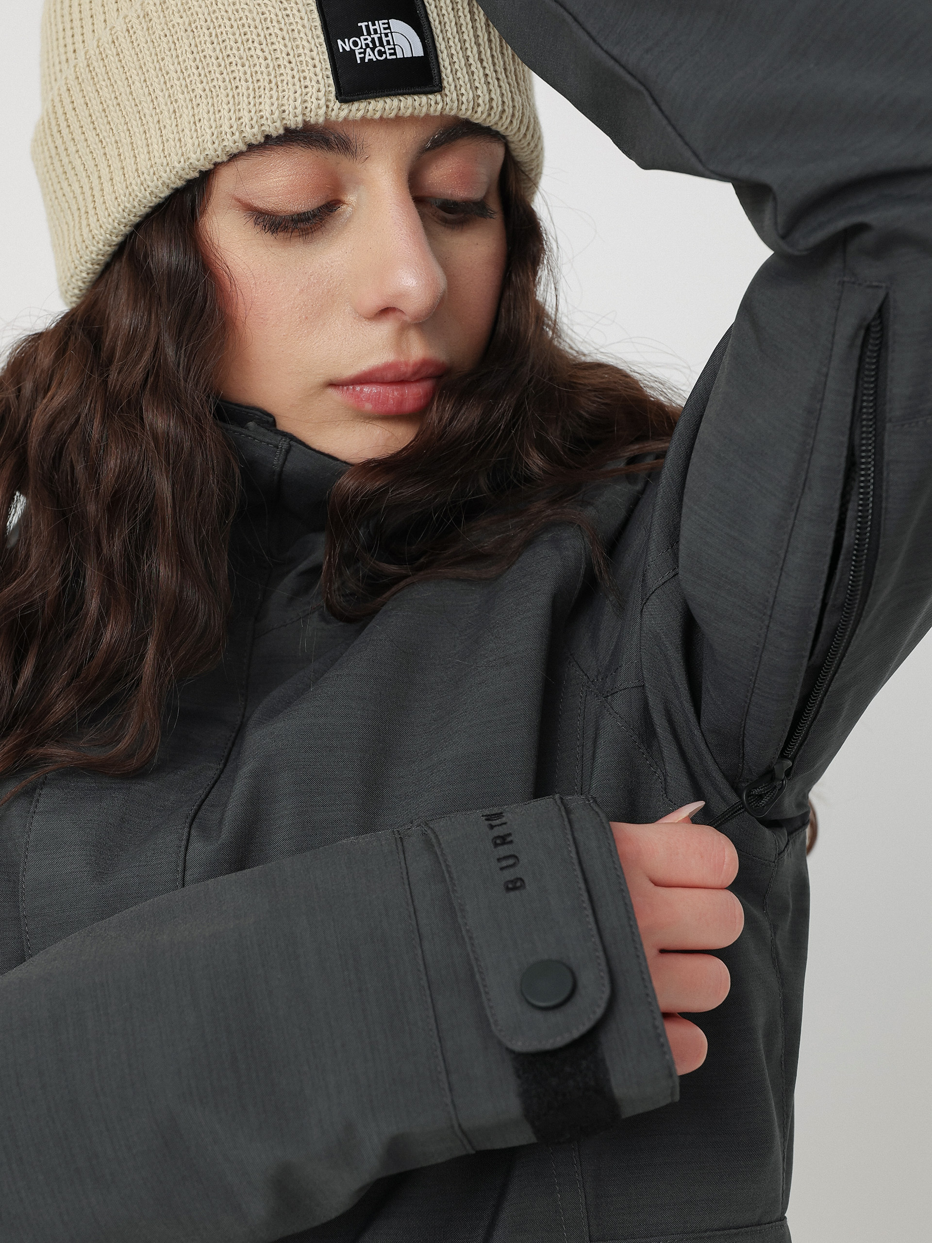 Dámska Snowboardová bunda Burton Jet Set (true black heather)