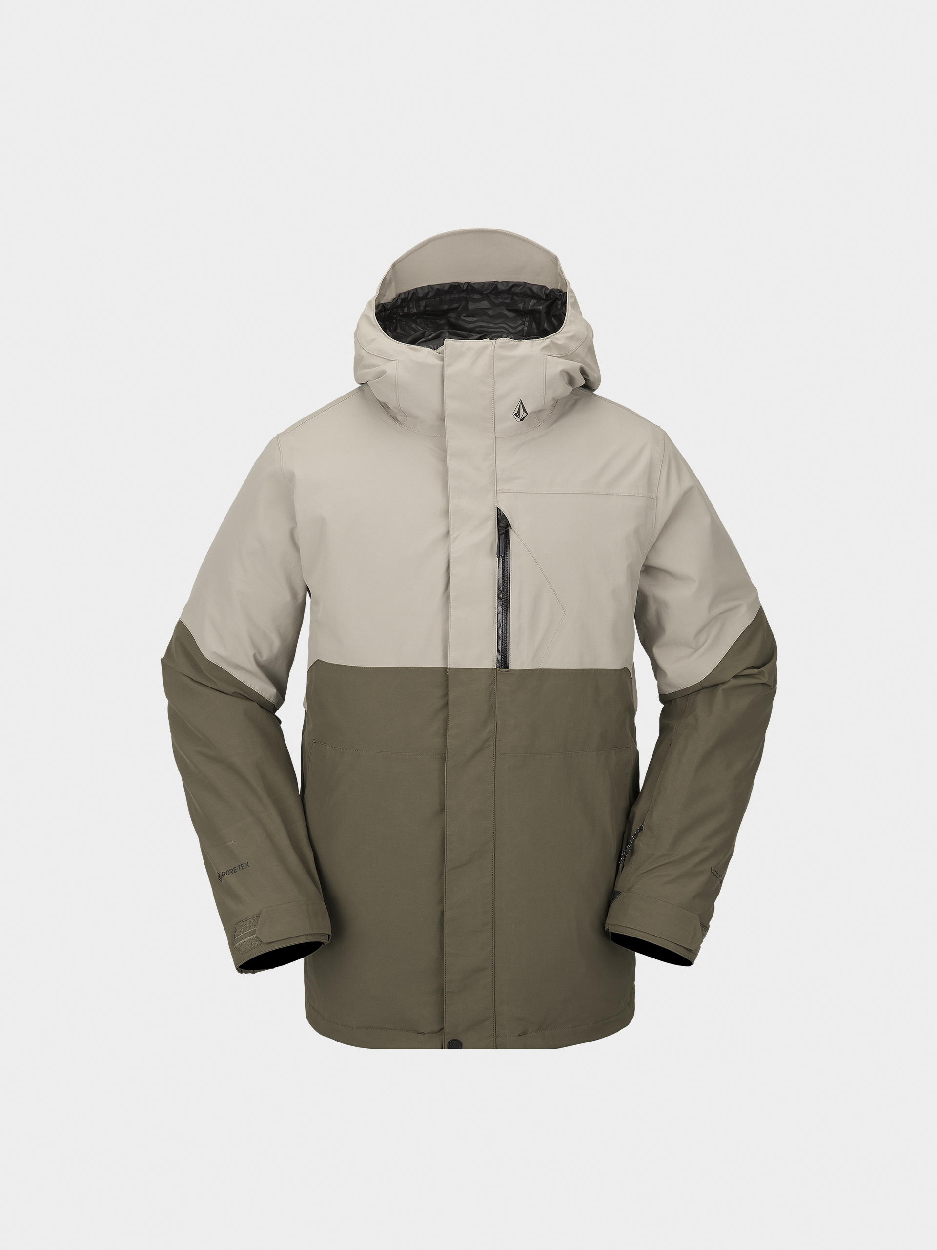 Pánska Snowboardová bunda Volcom L Gore Tex (dark khaki)