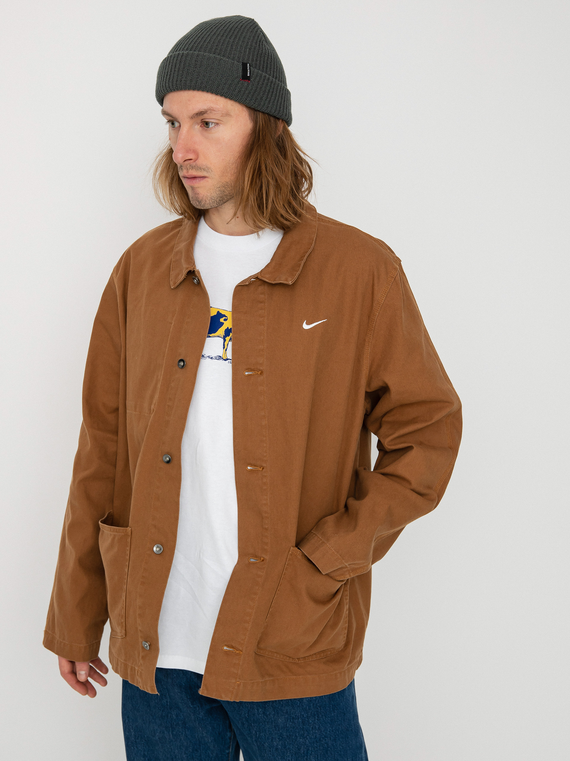 Bunda Nike SB NL Chore Coat (ale brown/white)